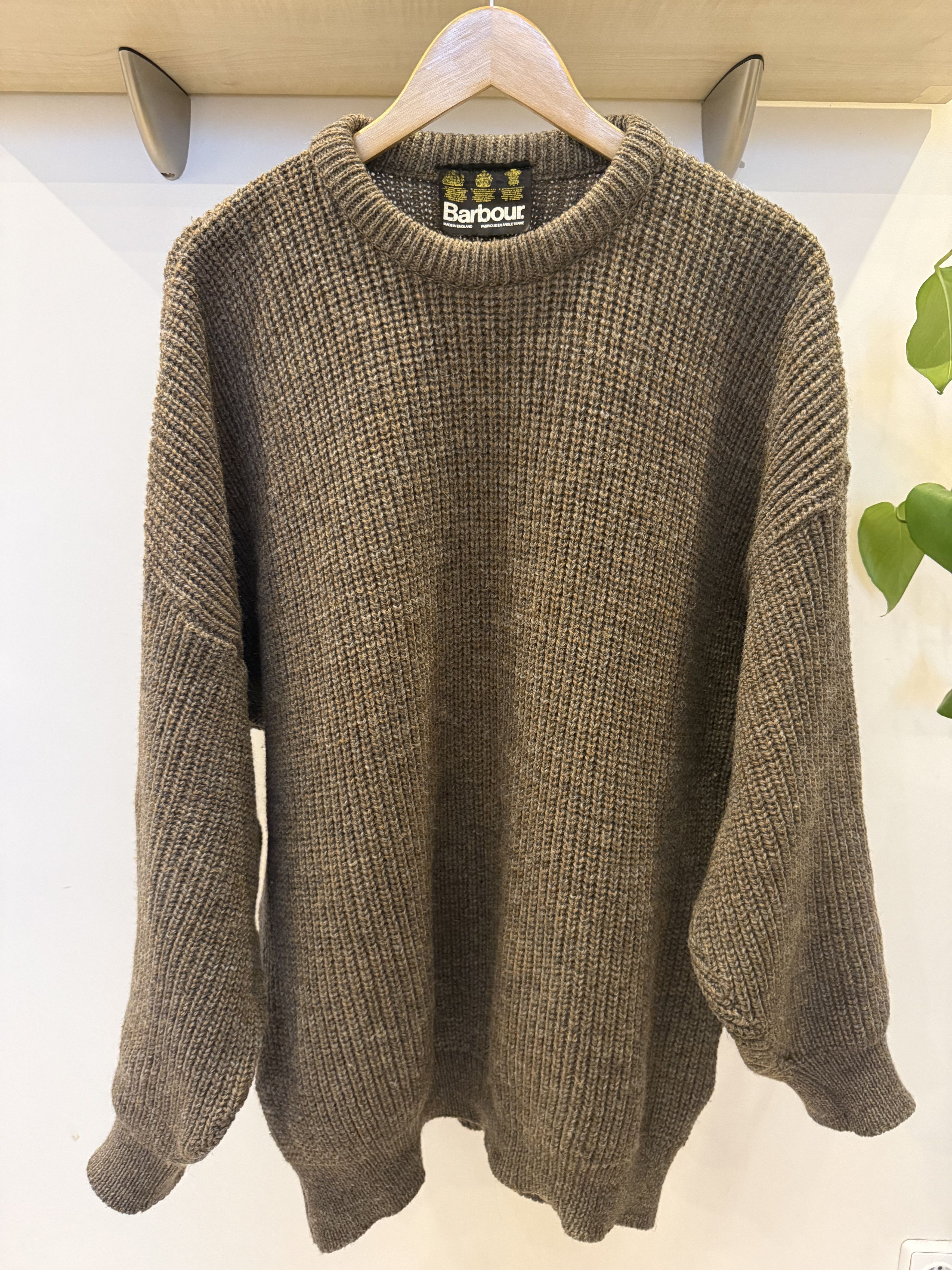 Barbour Vintage Barbour Fisherman Knit – Made in England Size US XL / EU 56 / 4 - 1 Thumbnail