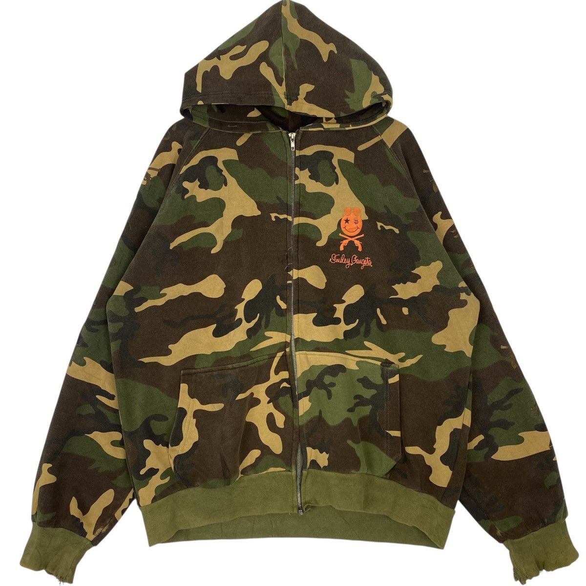 Other Vintage Smiley Gangsta Camouflage Hoodie Sweater Waffle Size US M / EU 48-50 / 2 - 1 Thumbnail