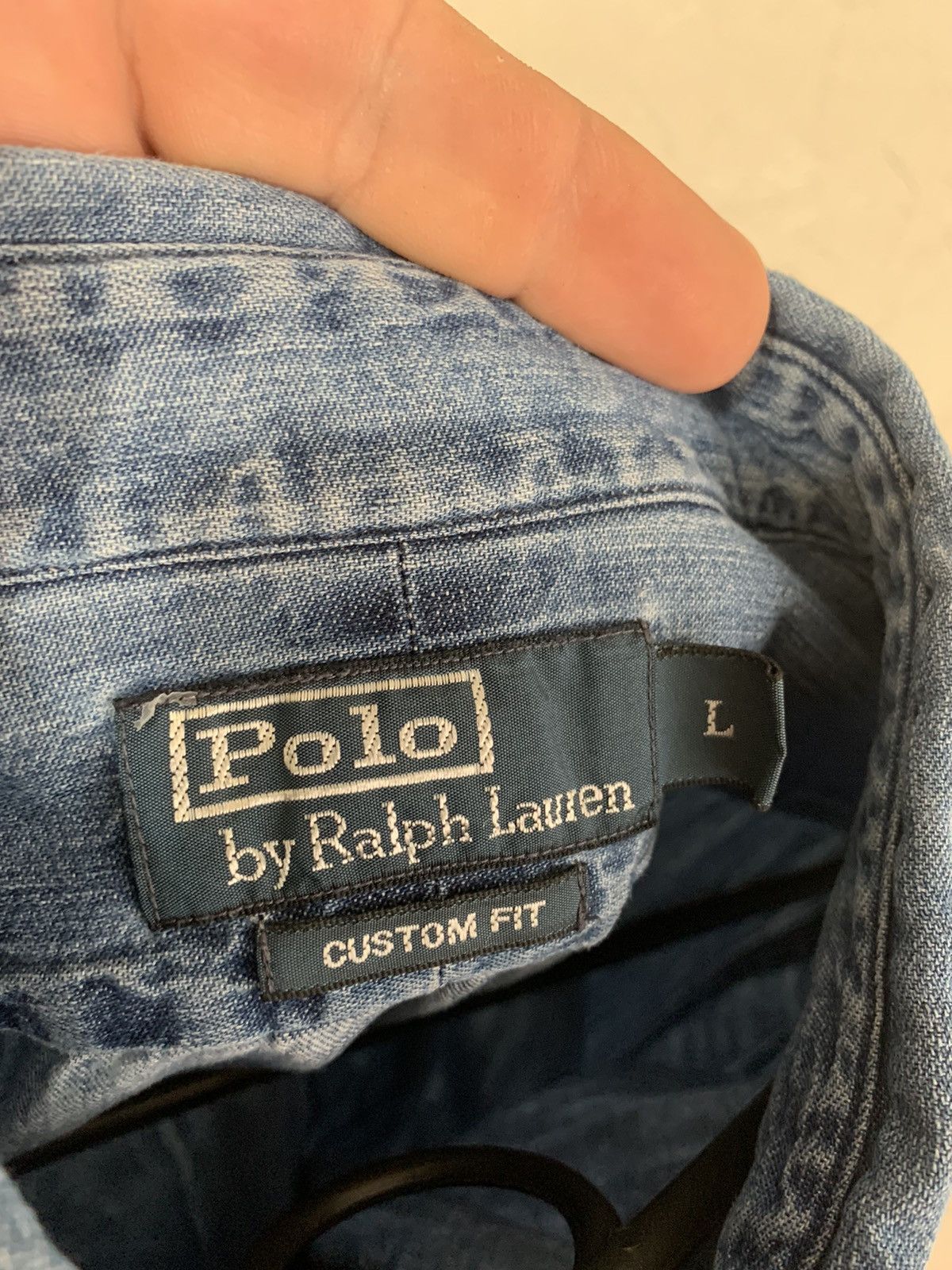 Polo Ralph Lauren × Ralph Lauren Vintage Ralph Lauren Polo Country 1990s Denim Button Shirt L Size US L / EU 52-54 / 3 - 6 Thumbnail