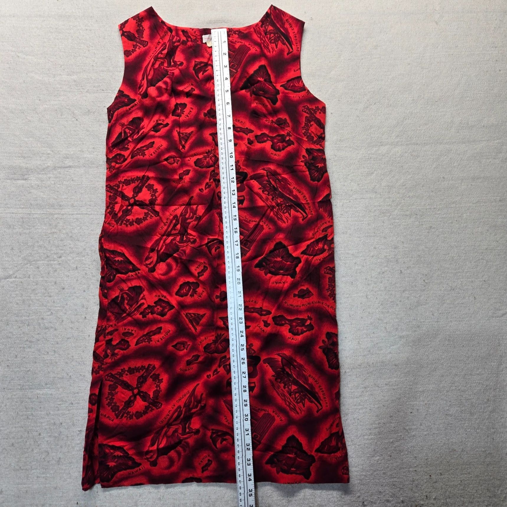 ALOHAS Vintage Made in Hawaii Aloha Islands Red Sleeveless Sundress Women’s Size S Size S / US 4 / IT 40 - 6 Thumbnail