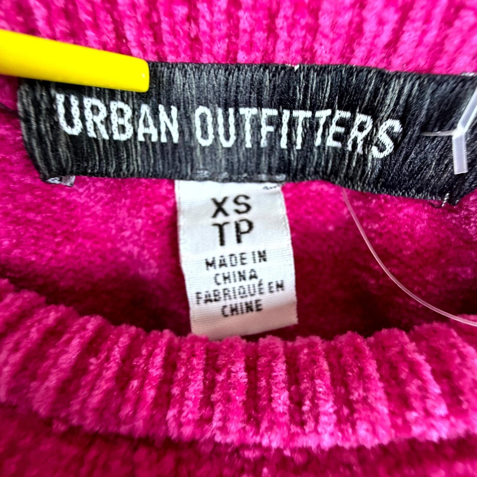 Urban Outfitters Urban Outfitters Tube Top XS Hot Pink Chenille Y2K Baddie Size XS / US 0-2 / IT 36-38 - 5 Thumbnail