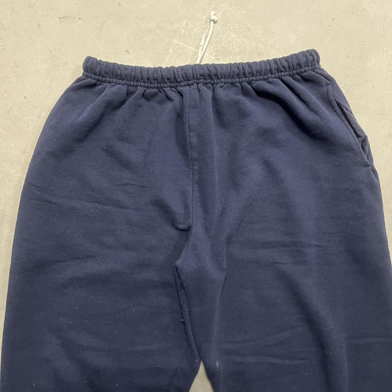 Japanese Brand × Vintage Vintage Y2K/2000s Navy blue Baggy fit Sweatpants ! Size US 32 / EU 48 - 3 Thumbnail