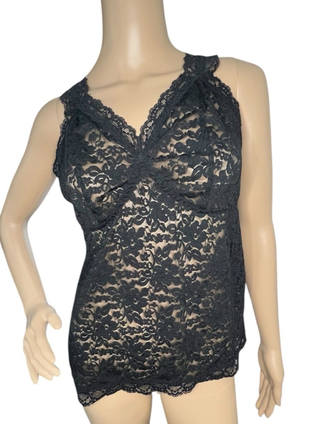 Torrid Torrid Sheer Floral Lace Sleeveless Lingerie Tank Top Size L / US 10 / IT 46 - 1 Thumbnail
