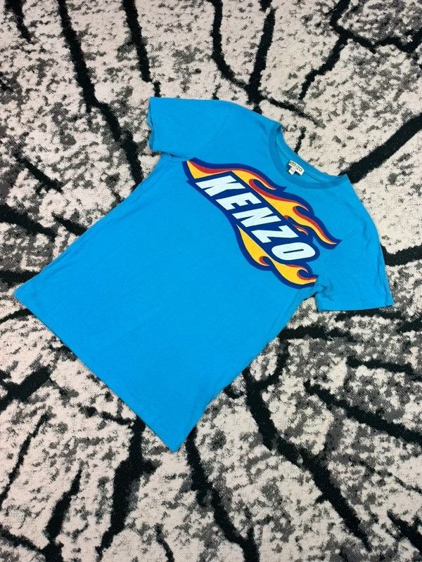 Kenzo Kenzo blue colorful logo T-shirt XS Size XS / US 0-2 / IT 36-38 - 2 Thumbnail