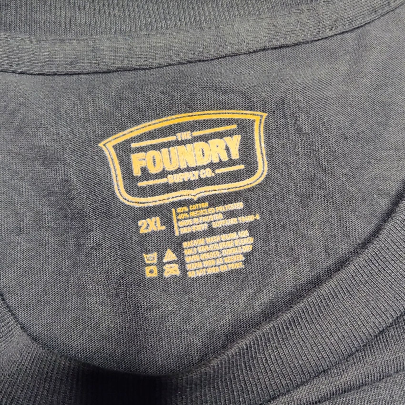 Vintage Foundry Men Big 2XL WORK HARDER Black Graphic T-Shirt NEW Size US XXL / EU 58 / 5 - 4 Thumbnail