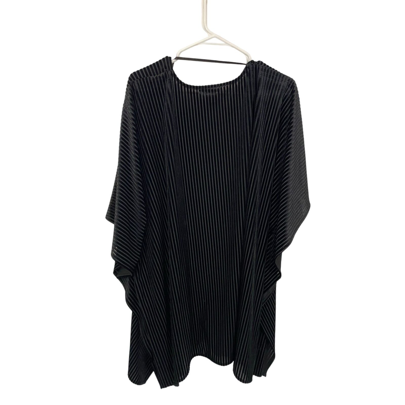 Other Lane Bryant Black Velvet Open Front Cardigan One Size Size ONE SIZE - 5 Thumbnail