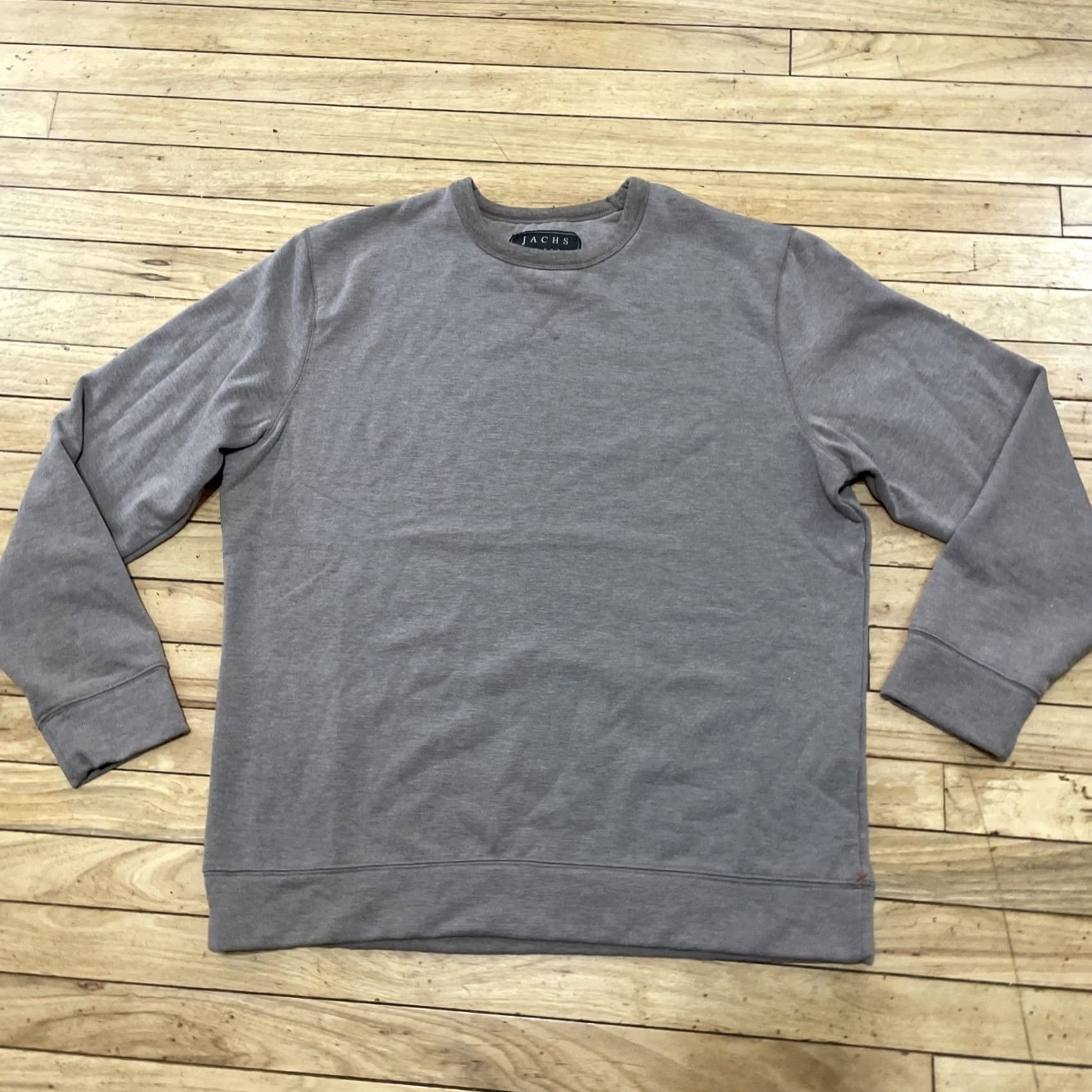 Vintage JACHS Lounge Sweater Men L Gray Tan Fleece Lined Sweatshirt Active Athleisure L Size US L / EU 52-54 / 3 - 3 Thumbnail