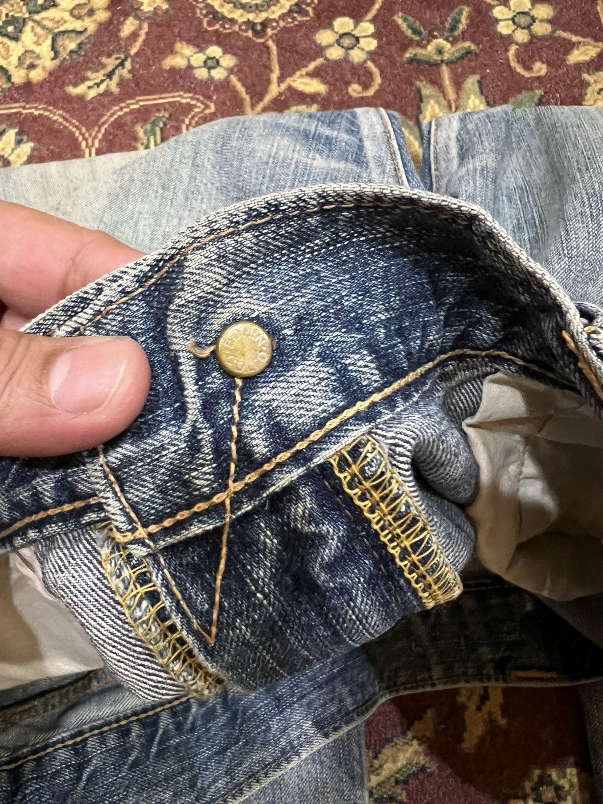 Edwin Vintage Edwin 503 Mud Wash Distress Jean Size US 37 - 11 Thumbnail