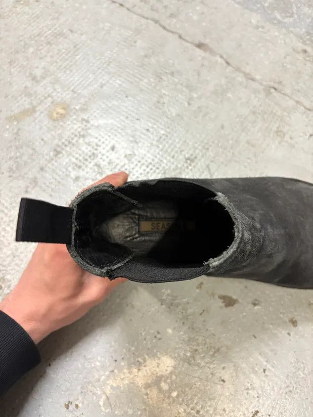 Vintage × Yeezy Yeezy Season 6 Black Suede Leather Chelsea Boots Size US 9 / EU 42 - 9 Thumbnail