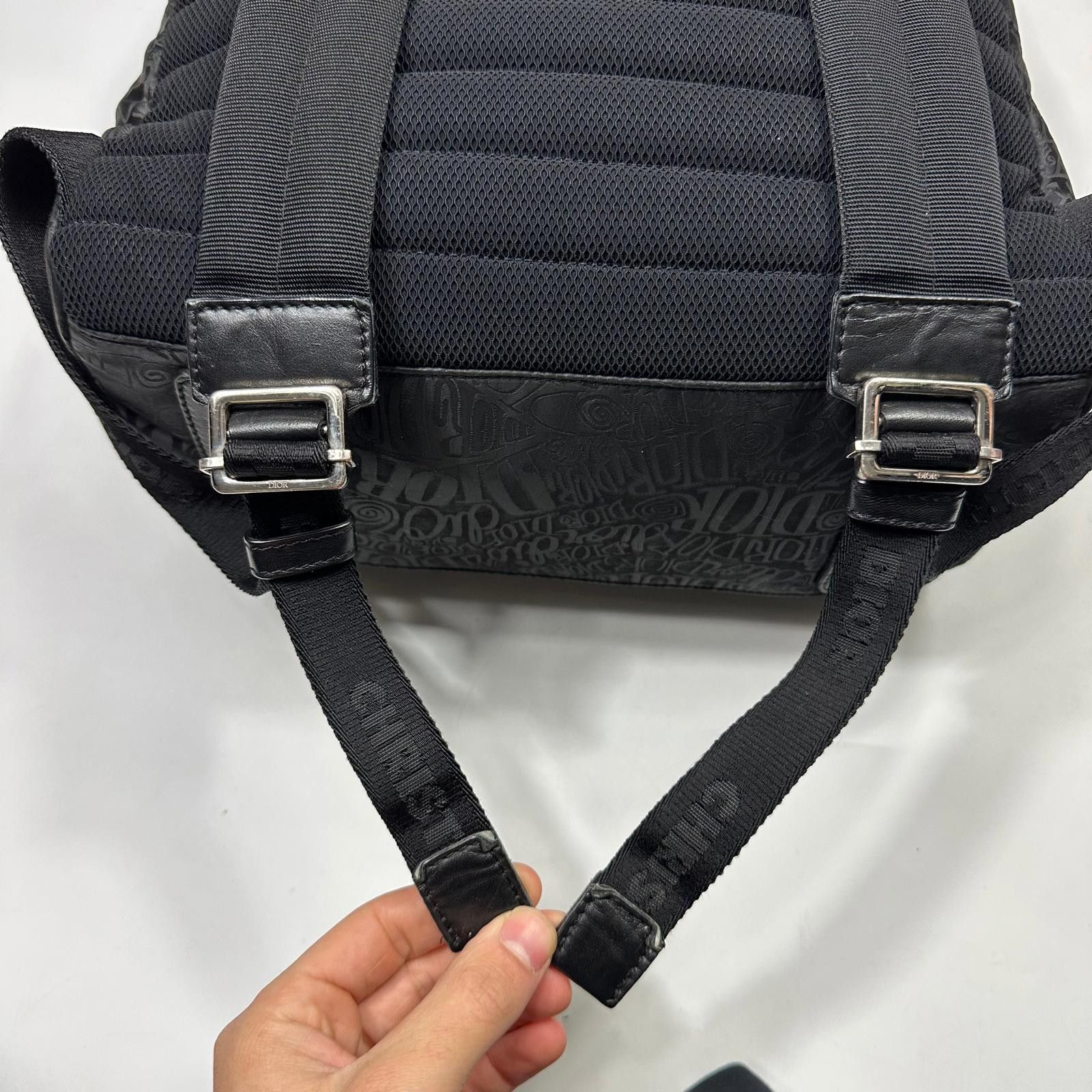 Dior Dior x Stussy 2020 Riders Monogram Logo Nylon Backpack Size ONE SIZE - 8 Thumbnail