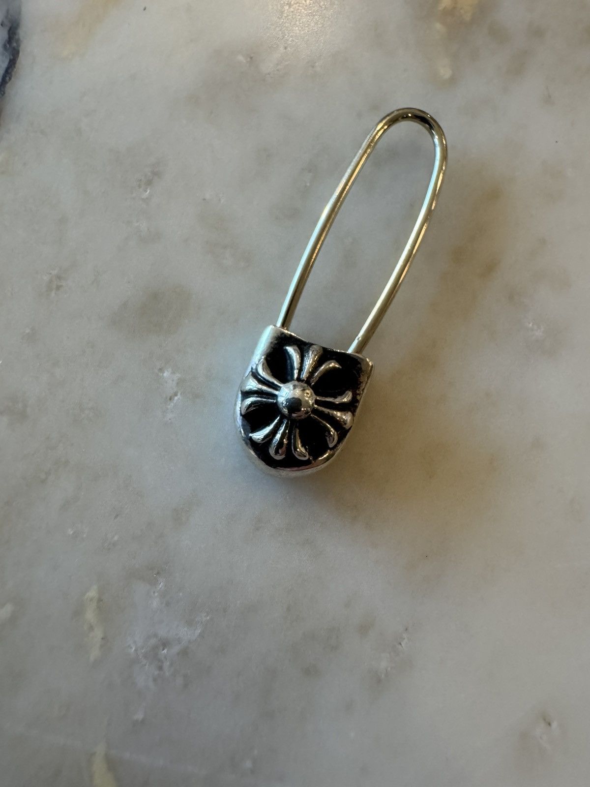 Chrome Hearts Chrome Hearts Sterling Silver Safety Pin Earring Size ONE SIZE - 2 Thumbnail