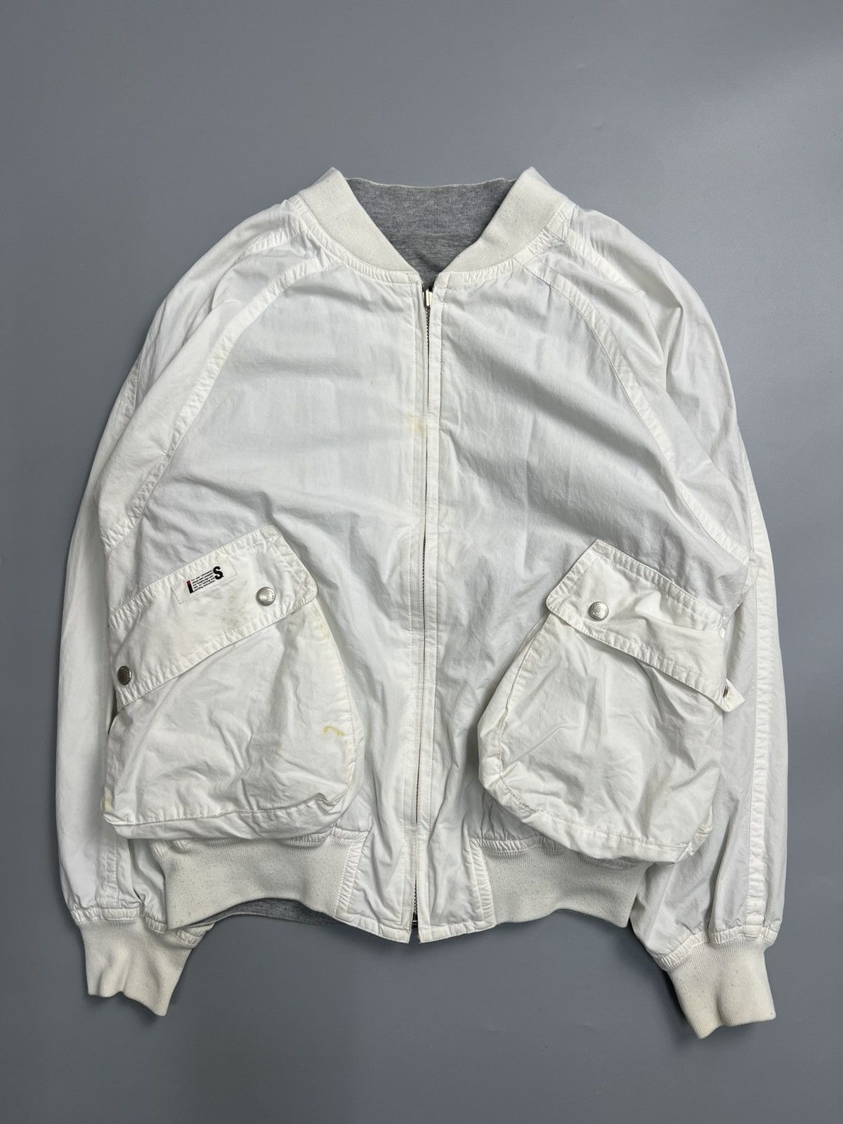 Issey Miyake × Vintage 1990s Issey Miyake Archives Reversible Bomber Jackets Size US M / EU 48-50 / 2 - 5 Thumbnail