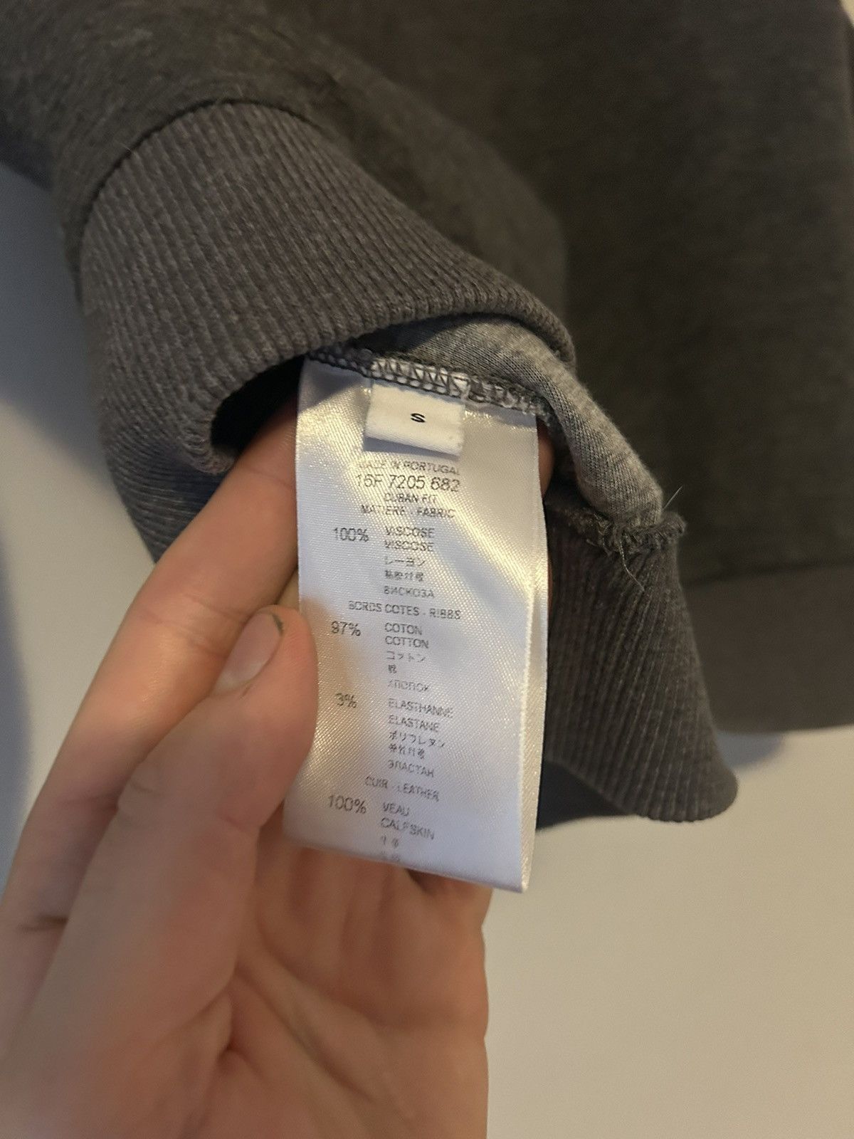 Givenchy Grey Leather Logo Badge Viscose Sweatshirt Size US S / EU 44-46 / 1 - 8 Thumbnail