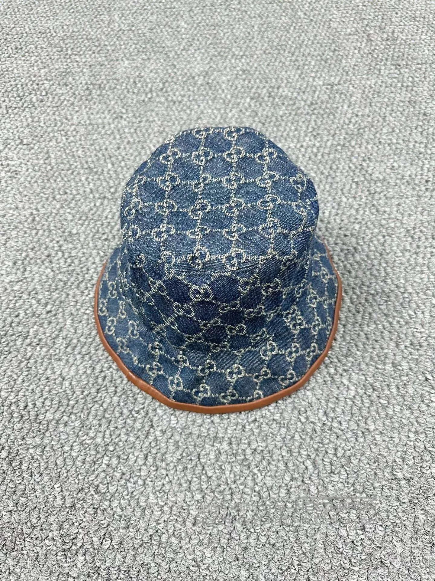 Gucci Guicci size S Blue logo print fisherman's hat| Size ONE SIZE - 1 Thumbnail