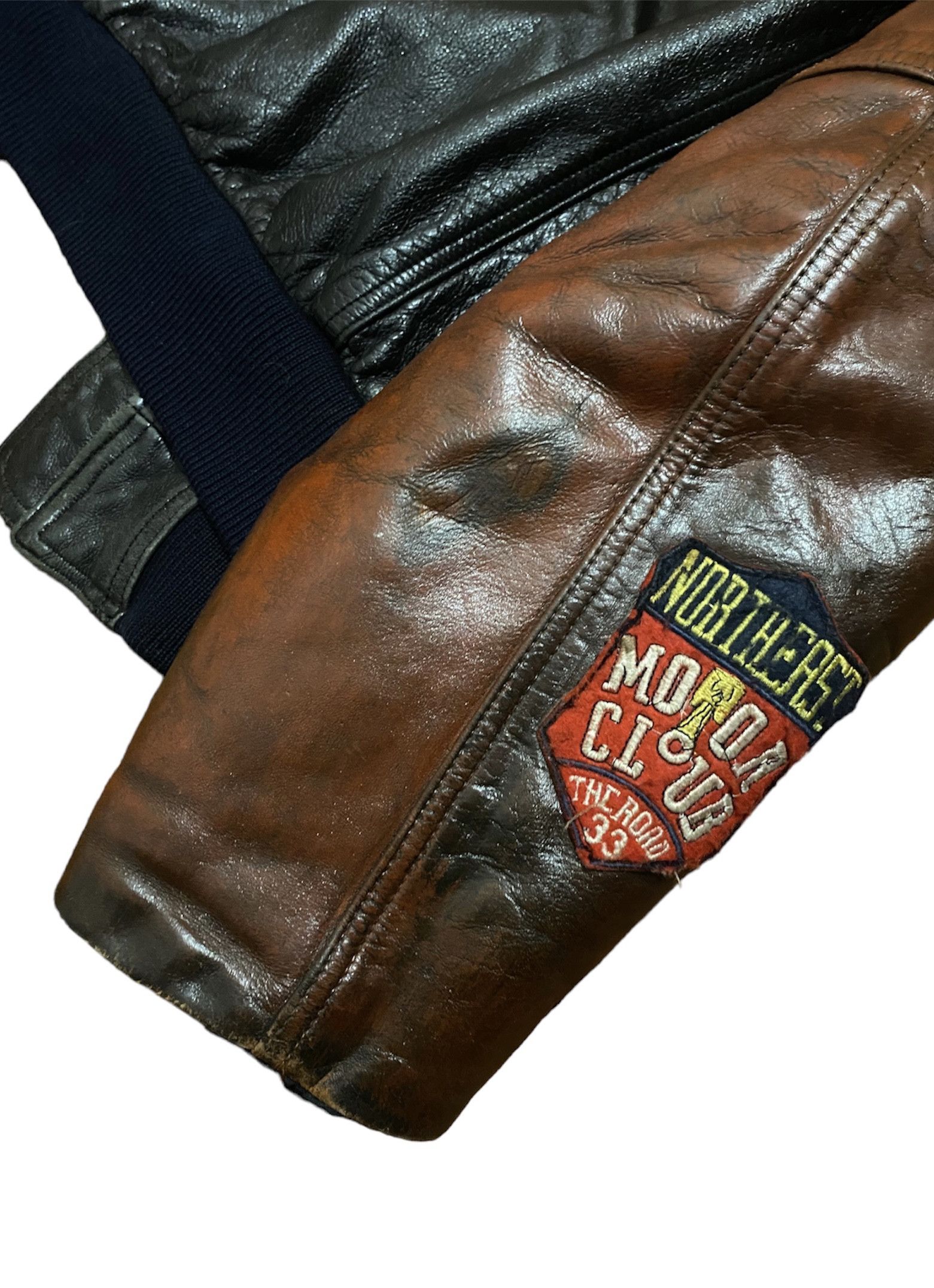 Harley Davidson Vtg 80s Harley Davidson Motorcycle Leather Bomber Jacket Size US XL / EU 56 / 4 - 10 Thumbnail