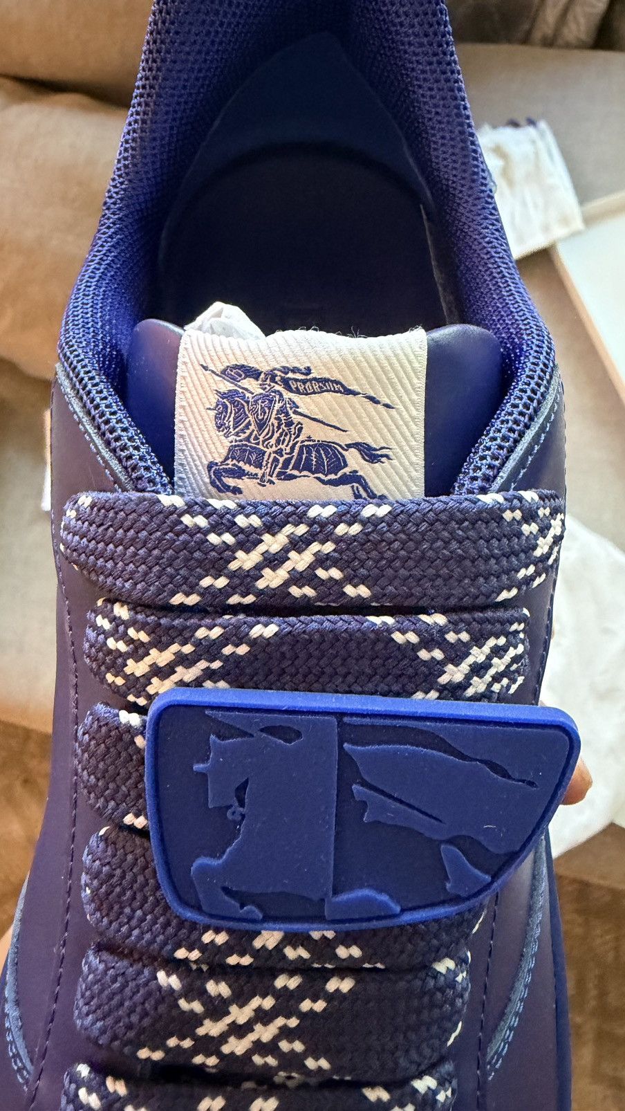 Burberry Burberry Rubber Trainer “Blue” Size US 9.5 / EU 42-43 - 3 Thumbnail
