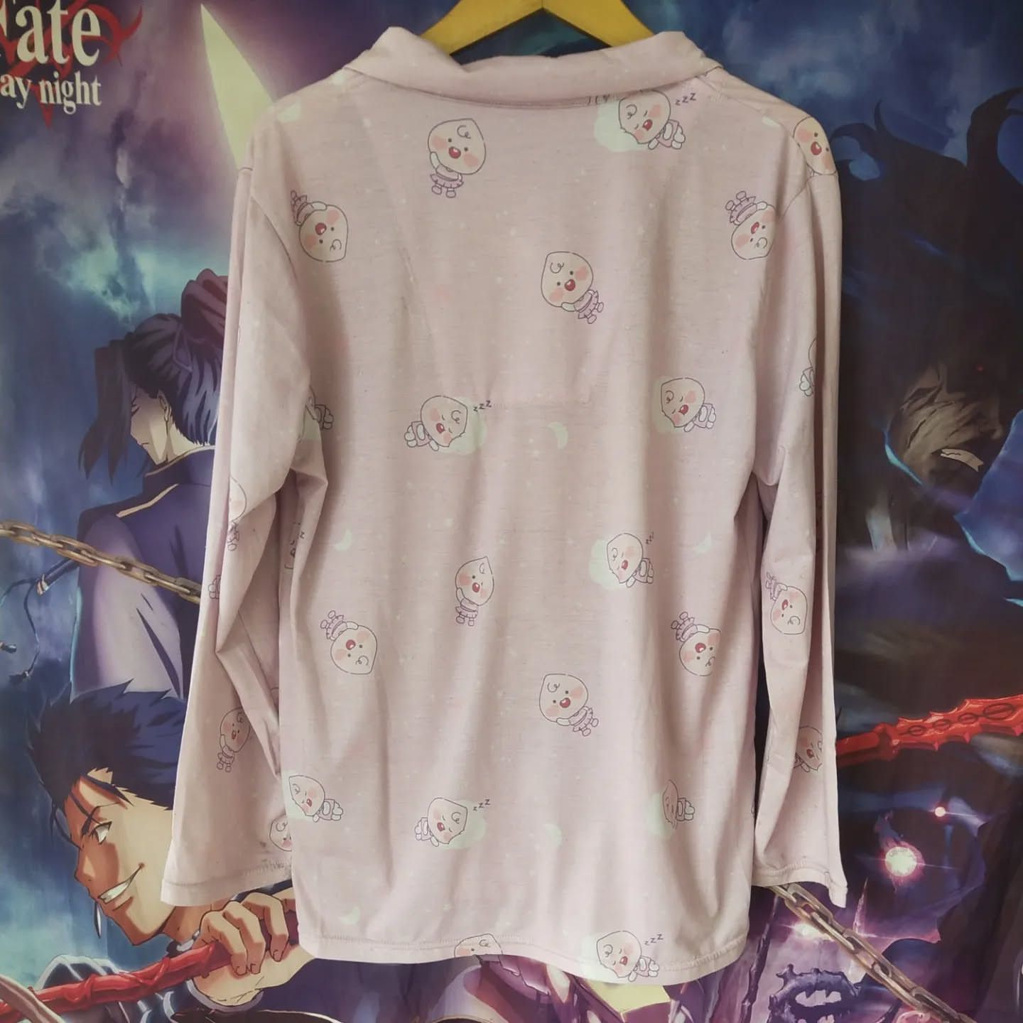 Japanese Brand Kakao Friends Pink Sleepwear Pocket Longsleeve Size US L / EU 52-54 / 3 - 3 Thumbnail