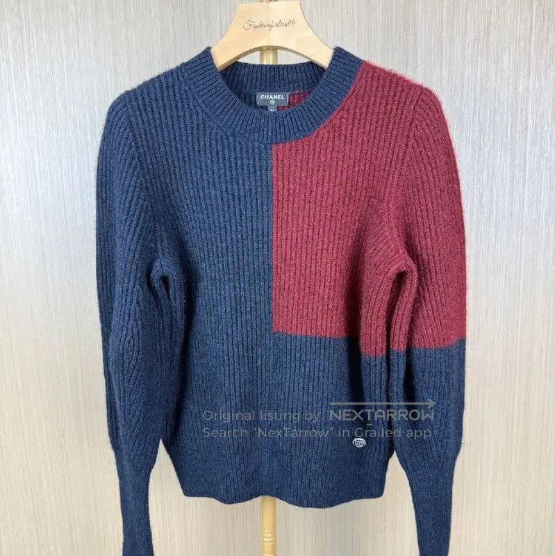 Chanel Chanel Colorblock Cotton Sweater for Women . Size M / US 6-8 / IT 42-44 - 1 Thumbnail