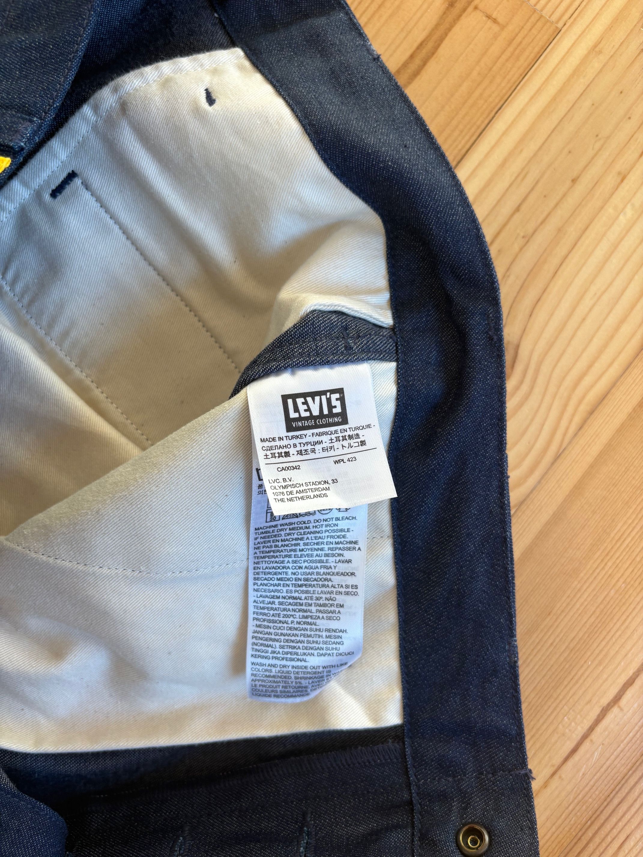 Levi's Vintage Clothing NWOT LVC 1920’s Balloon 31 Raw 2015 version denim jeans Size US 31 - 4 Thumbnail