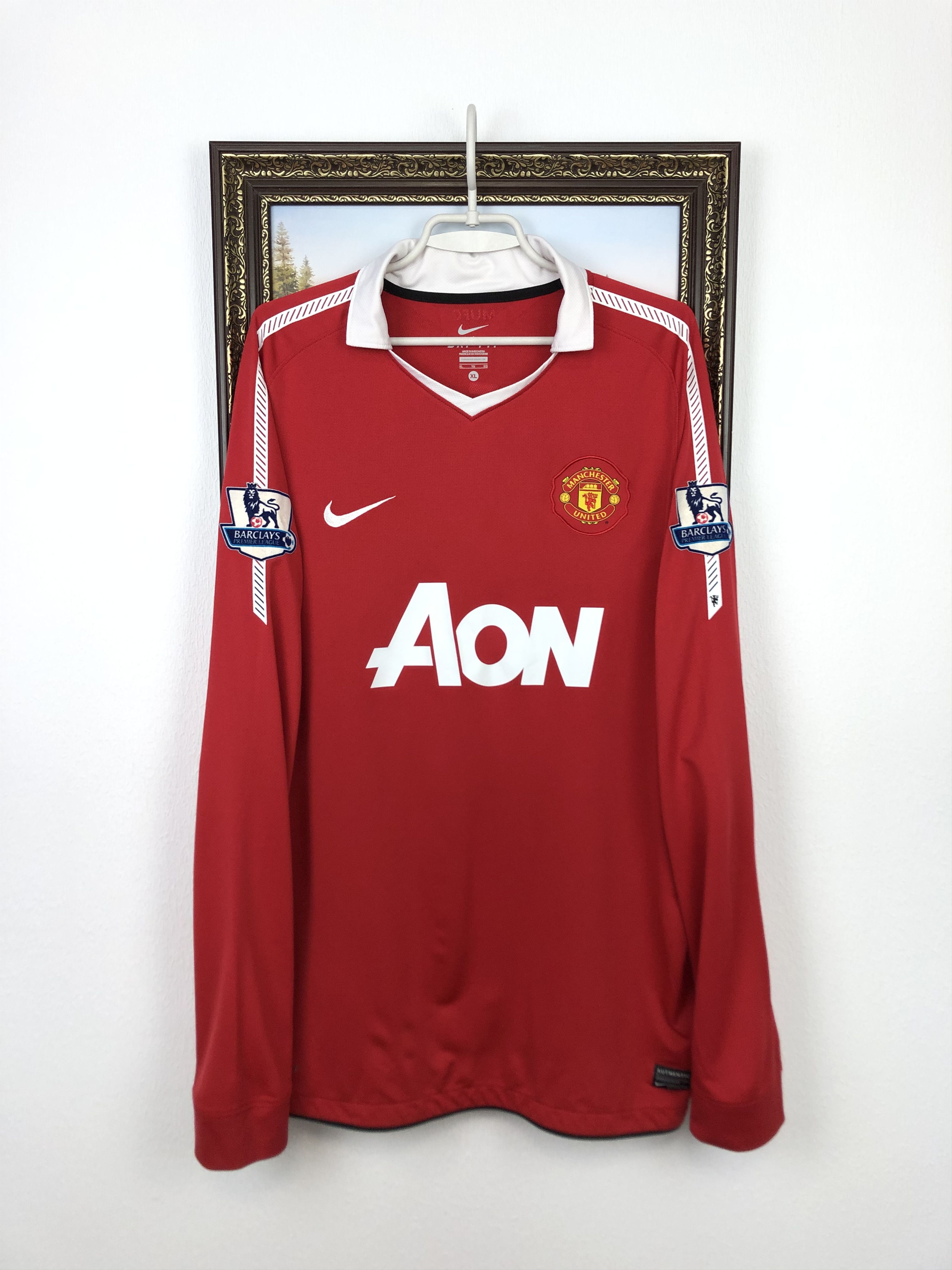 Nike Manchester United Home football 2010 Jersey #21 Rafael Size US XL / EU 56 / 4 - 3 Thumbnail