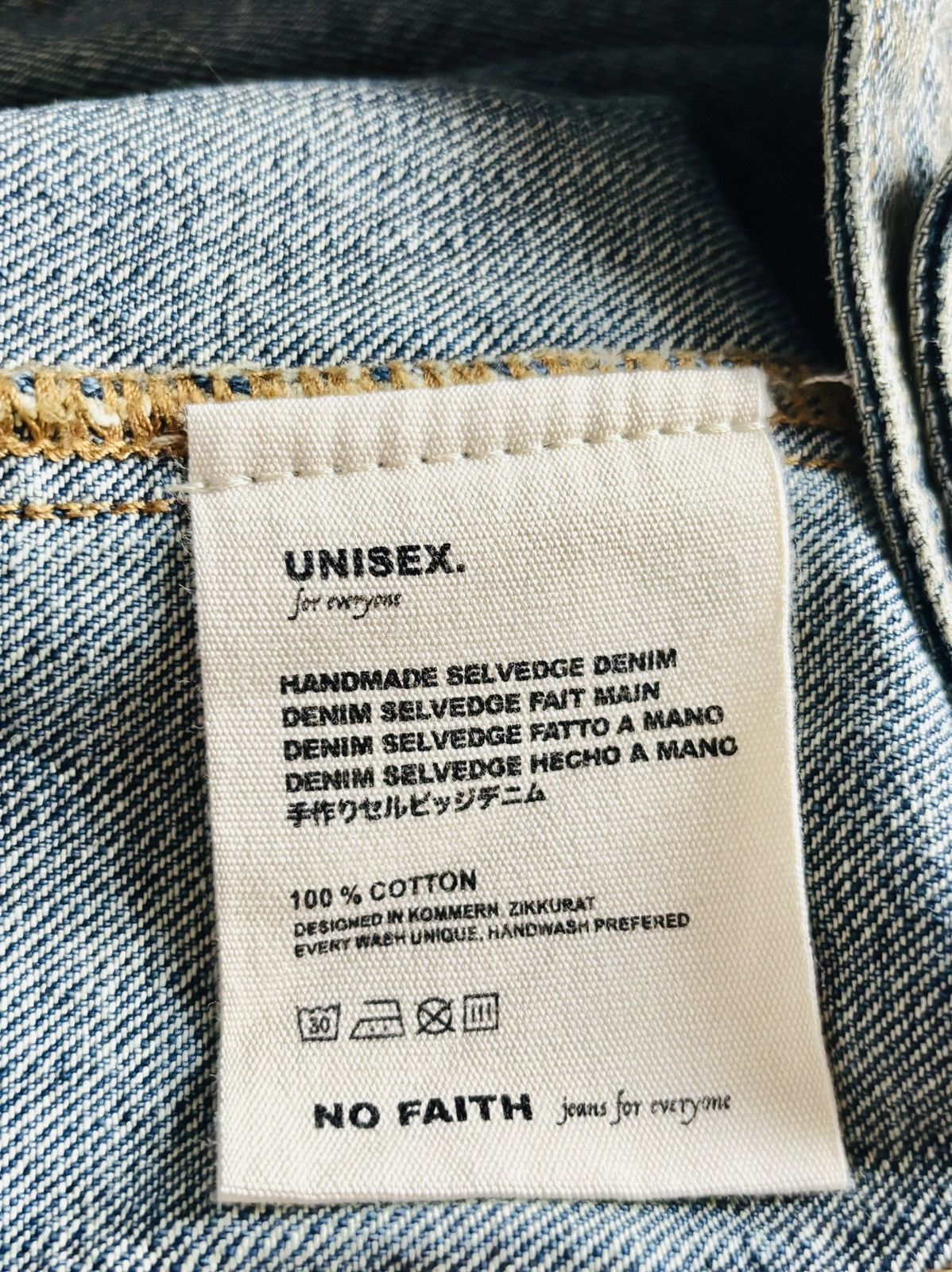 No Faith Studios No/Faith Studios Japanese Dust Selvedge Trucker Jacket Size US M / EU 48-50 / 2 - 7 Thumbnail