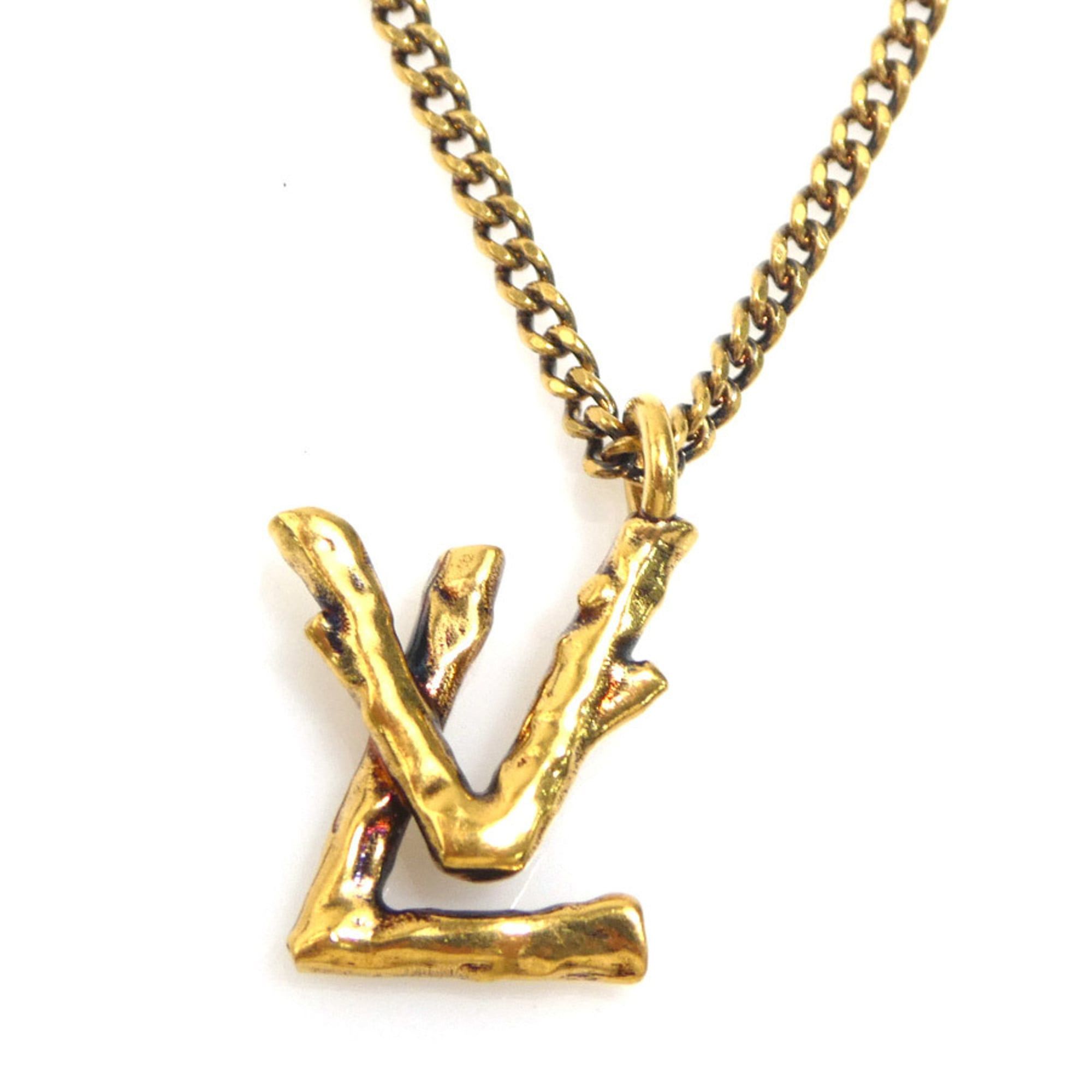 Louis Vuitton Louis Vuitton LV Twig Pendant Necklace in Gold, Women's, MP2456, Free Shipping, H32000a Size ONE SIZE - 1 Thumbnail