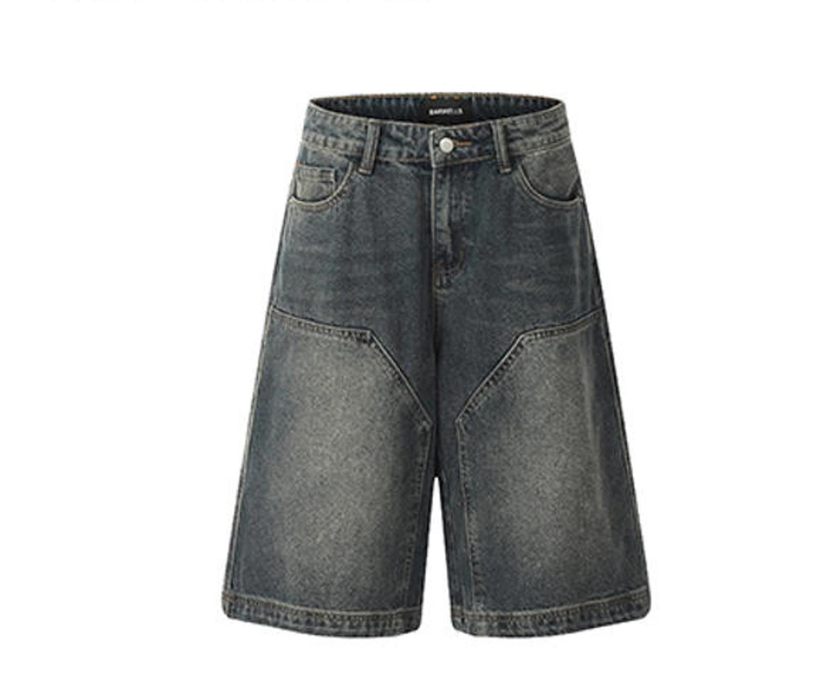Jean × Vintage Distressed Wide-Leg Denim Shorts Size US 32 / EU 48 - 6 Thumbnail