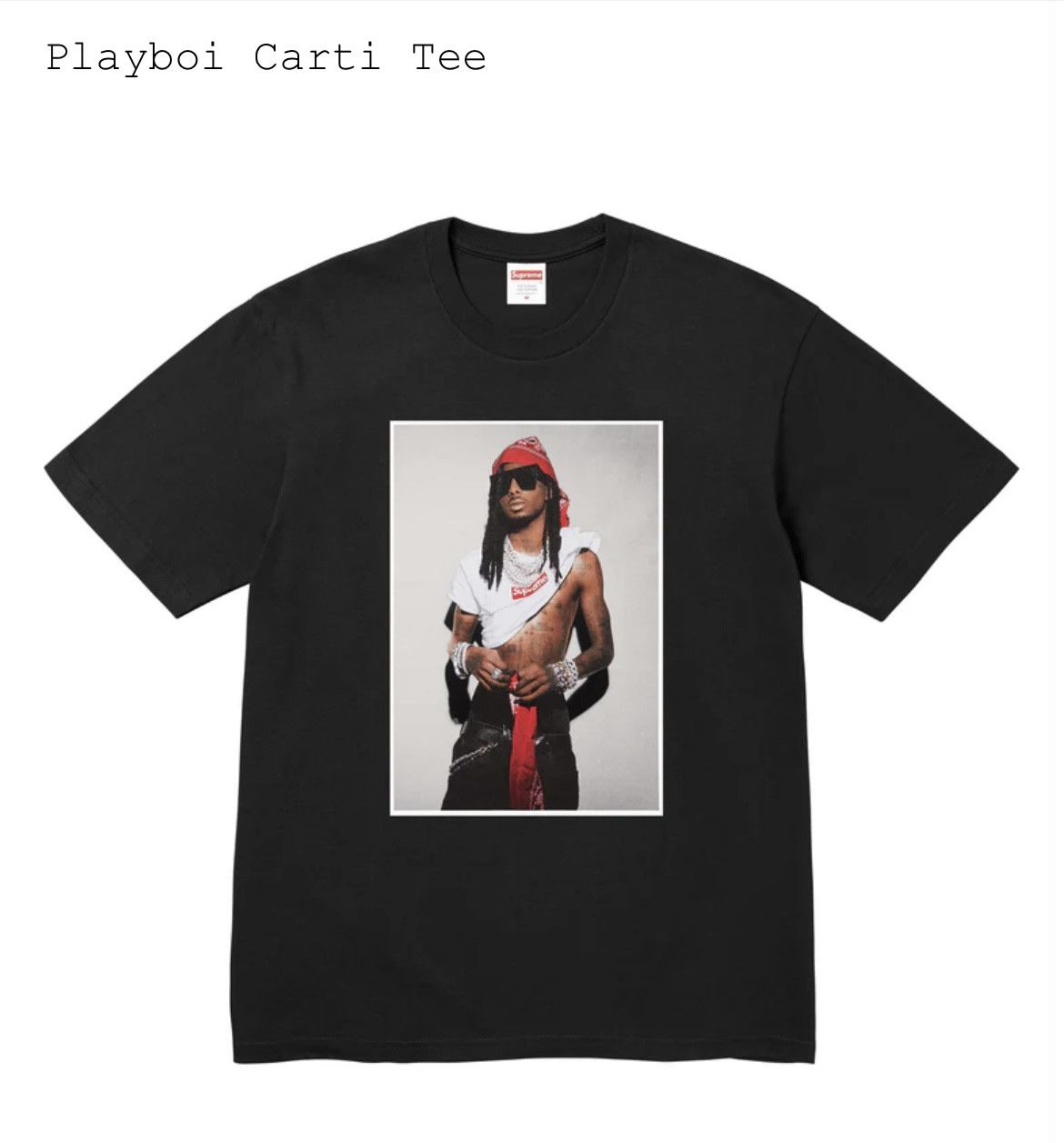 Supreme Playboi Carti Tee Size US XL / EU 56 / 4 - 1 Preview
