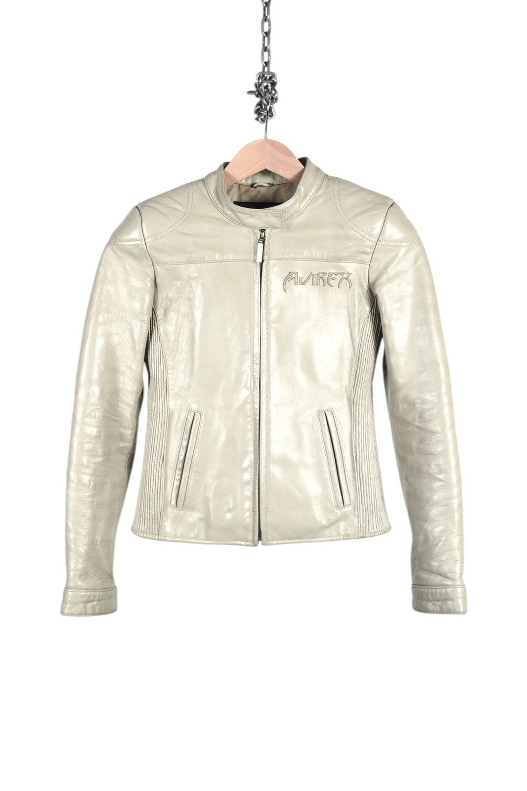 Avirex Y2K Avirex Leather Embroidered Samurai Japanese Biker Jacket Size XS / US 0-2 / IT 36-38 - 5 Thumbnail