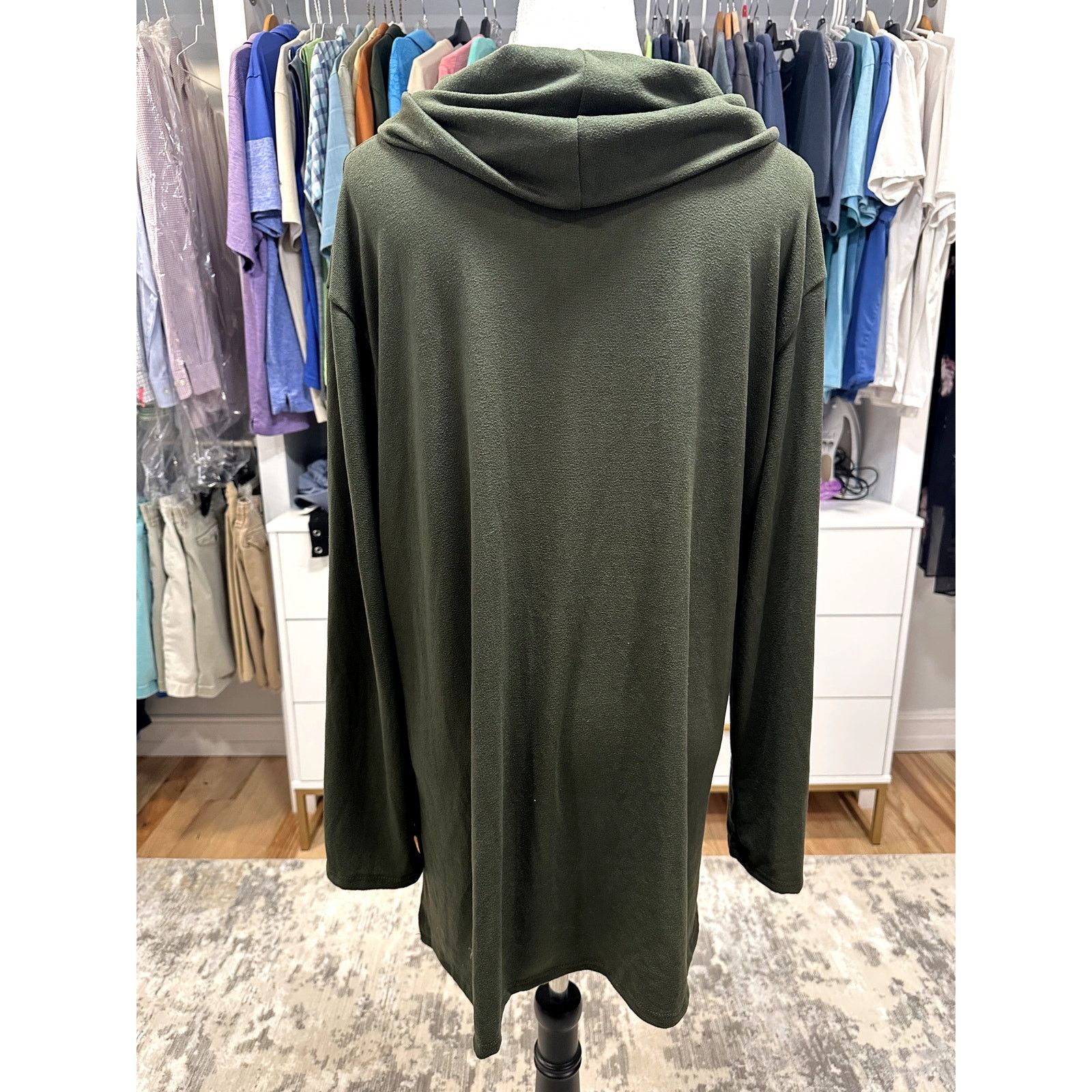 Other Forgotten Grace Green Long Sleeve Cowl Neck Sweater 3X NWOT Size 3XL / US 20-22 - 5 Thumbnail
