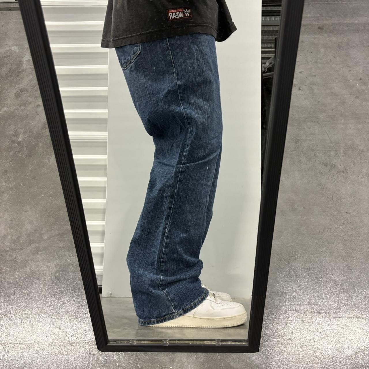 Levi's Crazy Vintage Y2K/2000s Levis Flare Bootcut Streetwear Skater grunge Dark Wash Denim Jeans! Size US 34 / EU 50 - 2 Thumbnail
