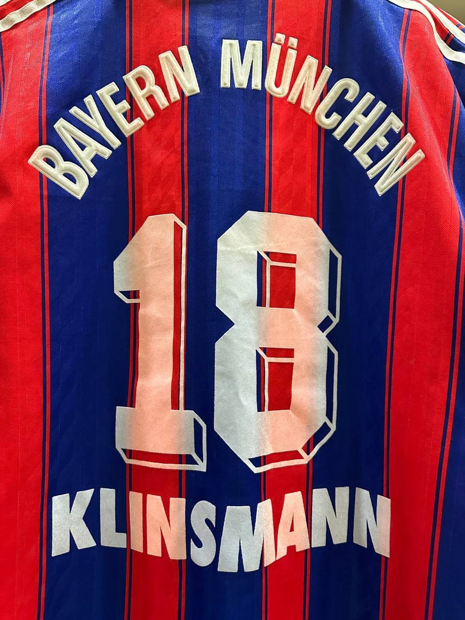 Vintage Adidas Bayern Munich 1996 1997 #18 Klinsmann Size US M / EU 48-50 / 2 - 5 Thumbnail