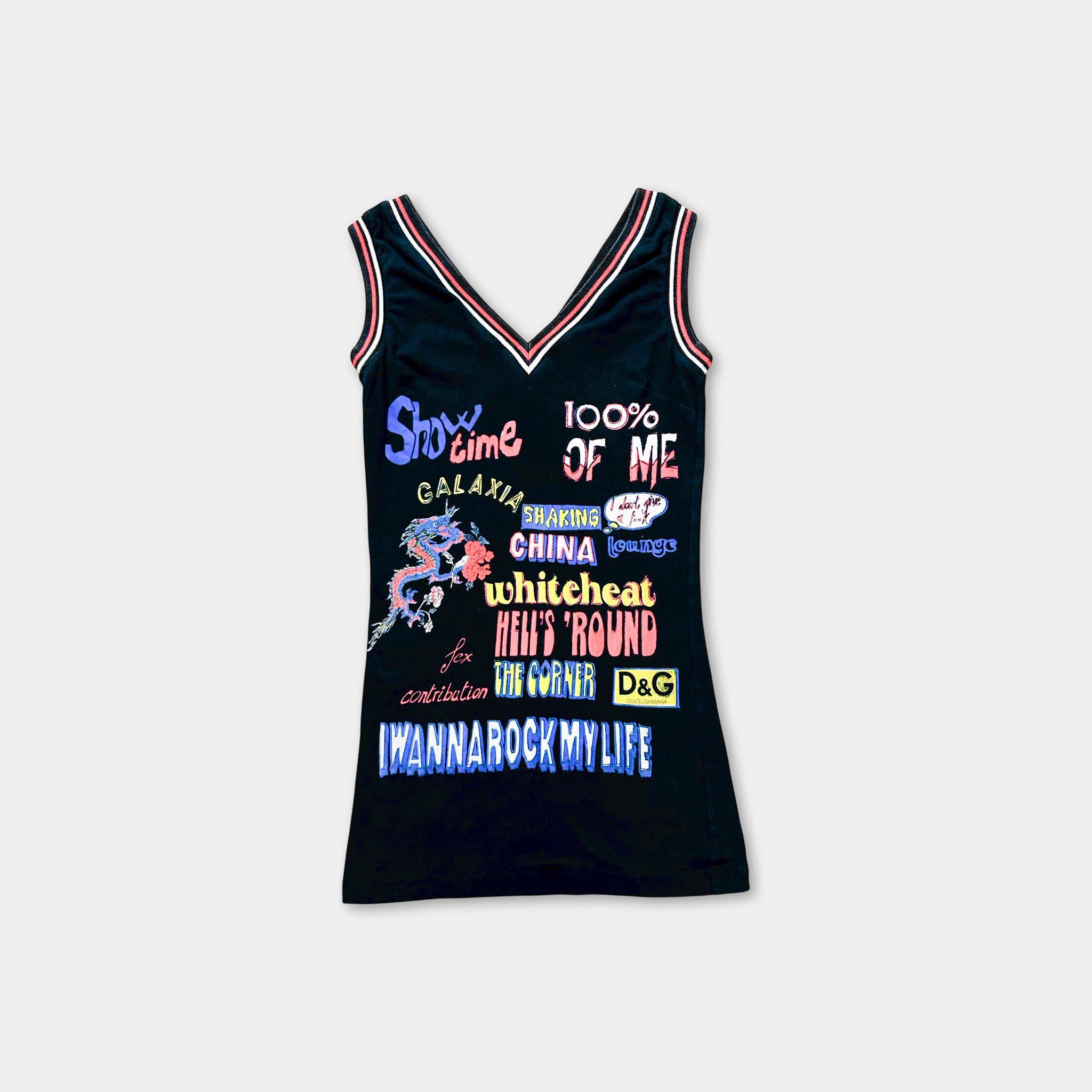 Dolce & Gabbana Dolce & Gabbana 2000's Shaking China Tank Top Size US M / EU 48-50 / 2 - 1 Thumbnail