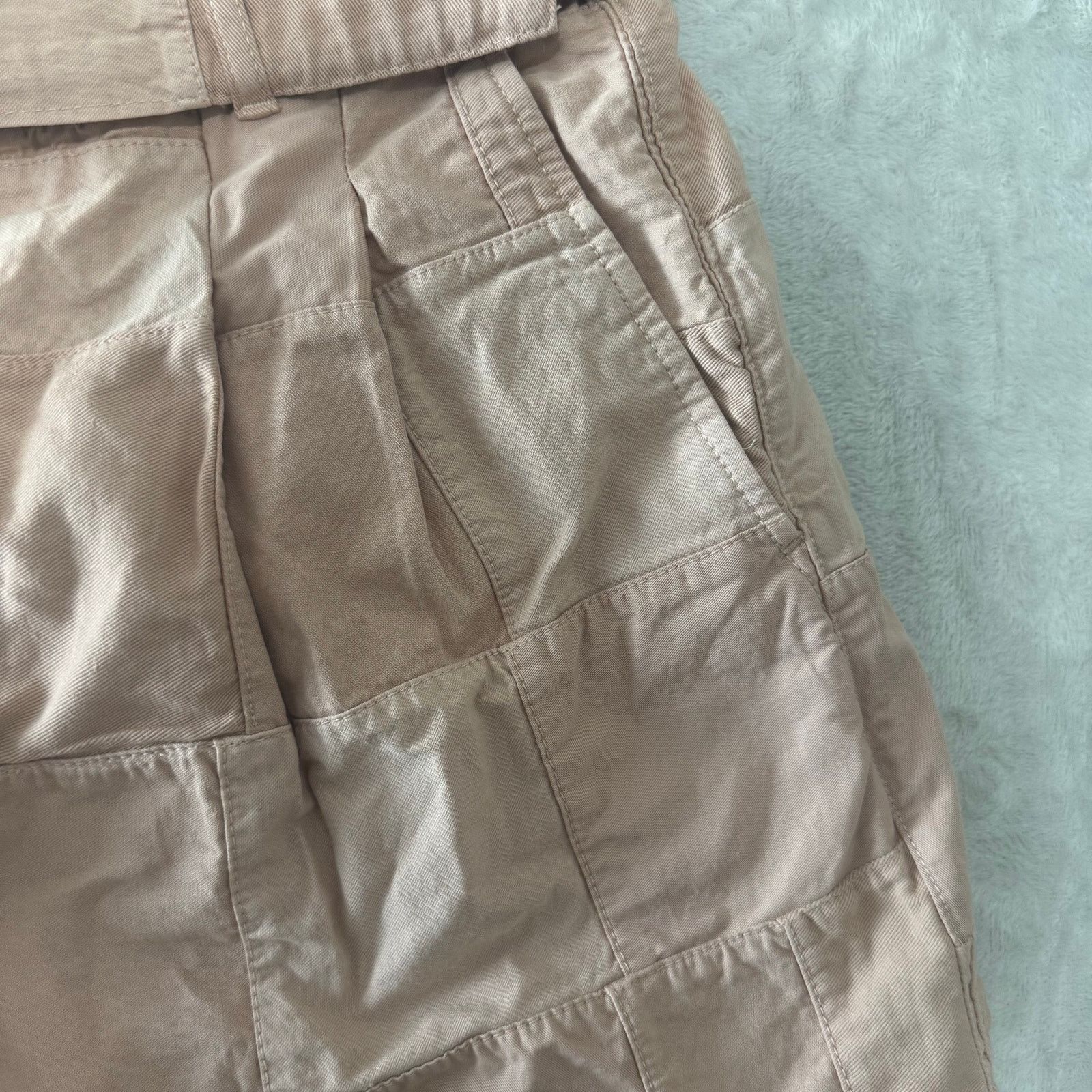 J.Crew J Crew Womens Limited Edition Belted Patchwork Short 8 Pink Size 30" / US 8 / IT 44 - 4 Thumbnail