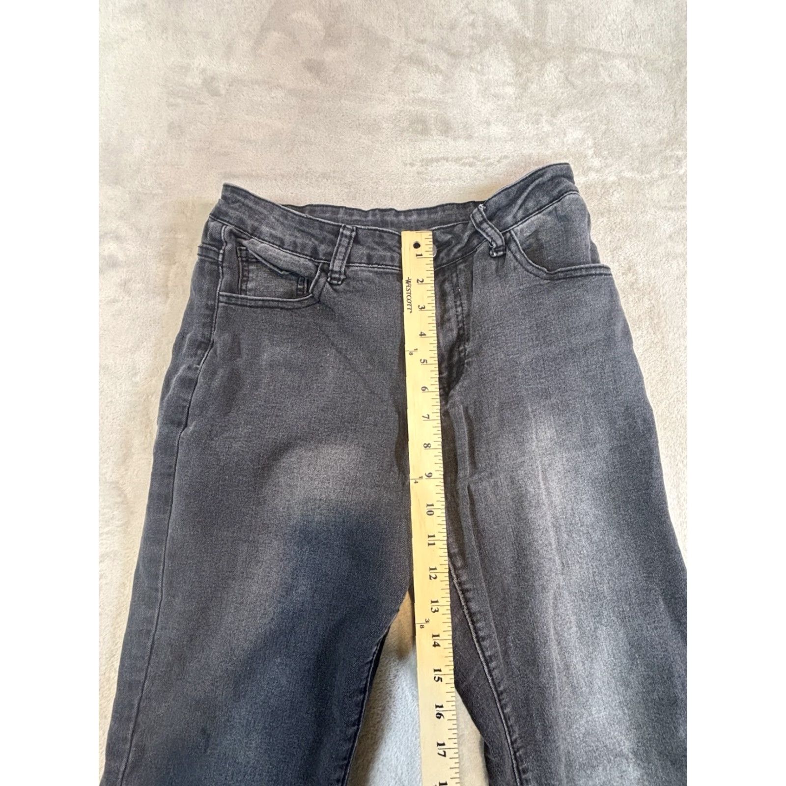 Vintage Women's Black High Rise Bootcut Jeans Stretchy Size M Size 32" / US 10 / IT 46 - 5 Thumbnail