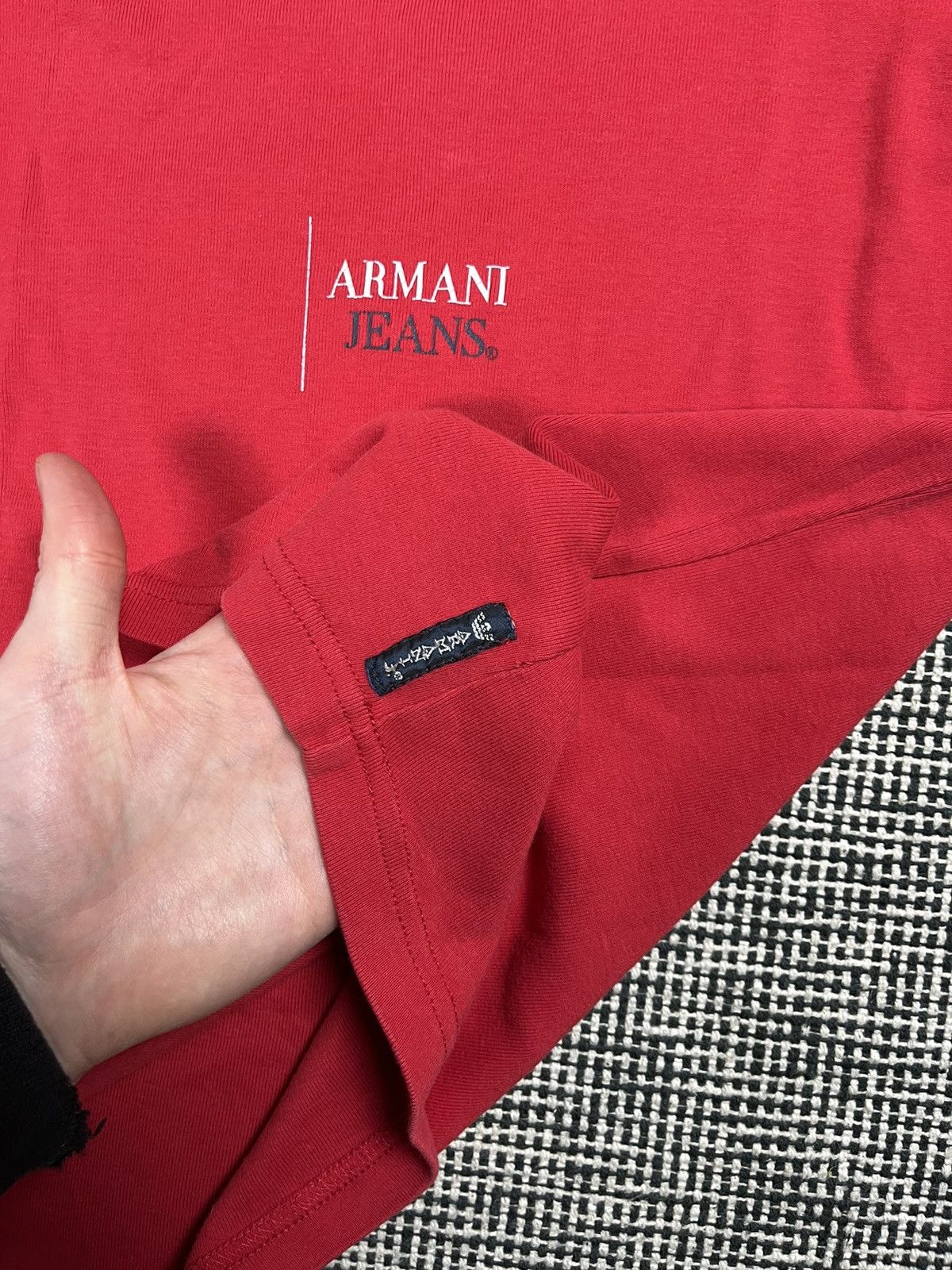 Armani × Vintage Armani jeans vintage y2k long sleeve t-shirt Size M / US 6-8 / IT 42-44 - 6 Thumbnail
