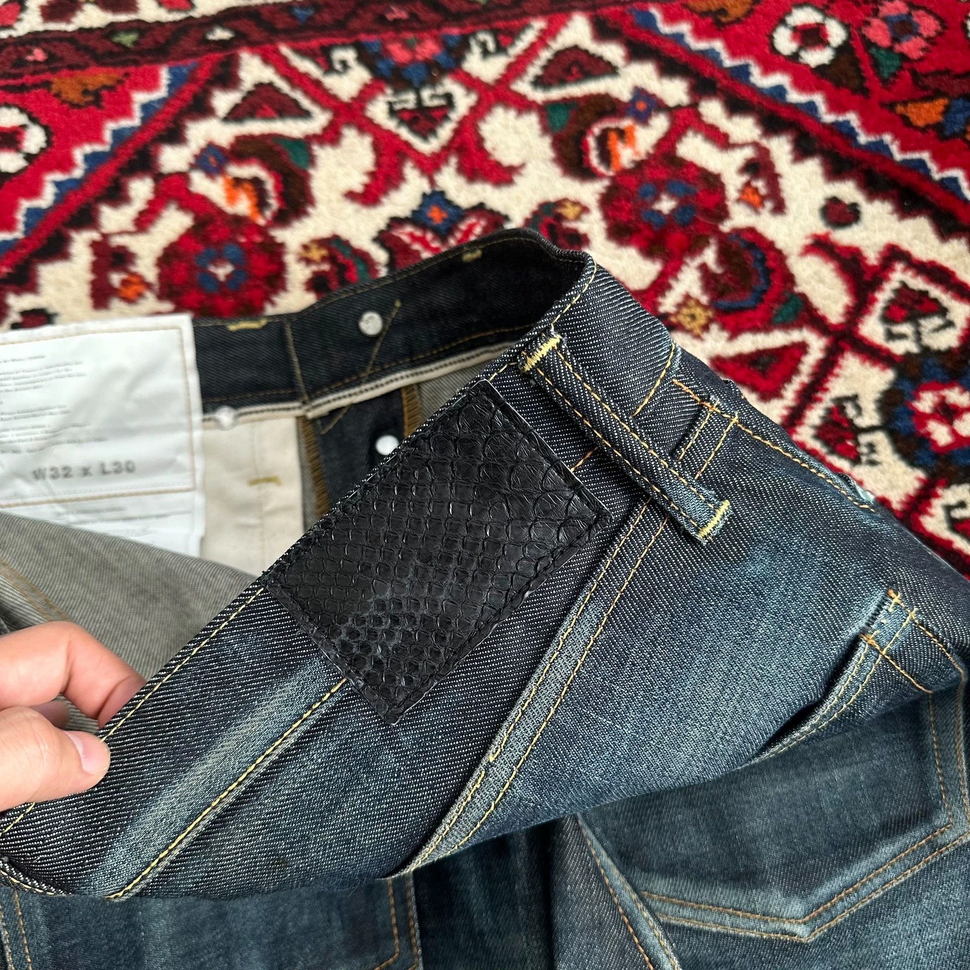 Visvim visvim 11aw 01nw 9.8new muddy distressed denim jeans w32l30 Size US 32 / EU 48 - 6 Thumbnail