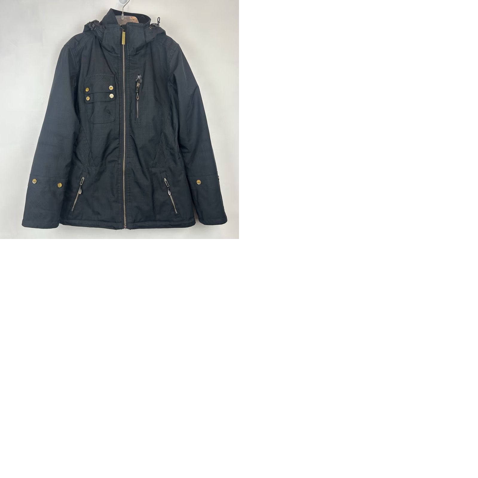 Obermeyer Obermeyer Hooded Ski Jacket Womens Small Black Pocket Zipper Snowboard Size S / US 4 / IT 40 - 11 Thumbnail