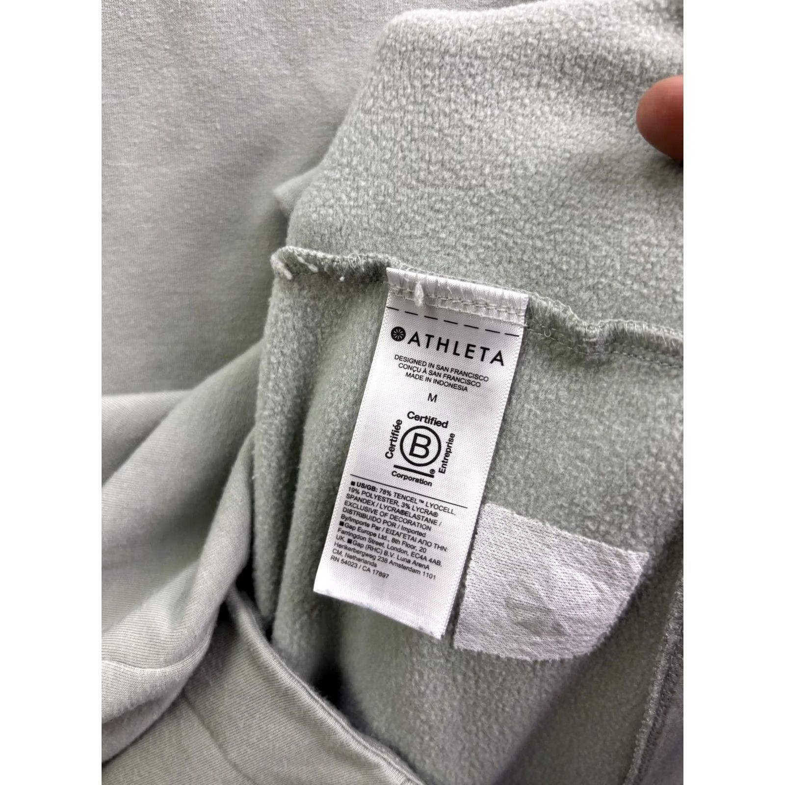 Athleta Athleta Dress Womens M Green Fleece Long Sleeve Pockets Casual Shirt Dress Size M / US 6-8 / IT 42-44 - 6 Thumbnail