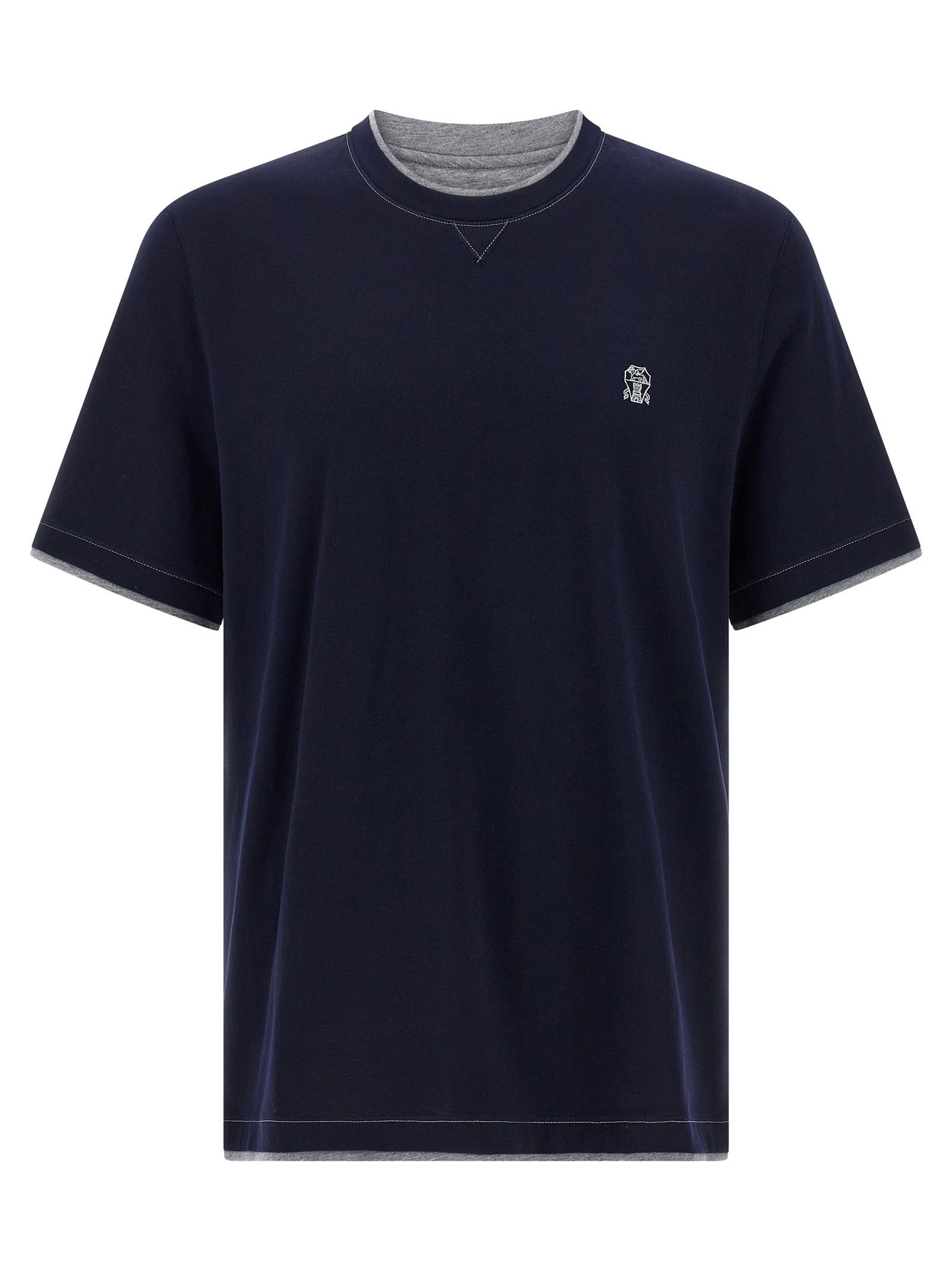 Brunello Cucinelli Double layer t-shirt Size US S / EU 44-46 / 1 - 1 Thumbnail