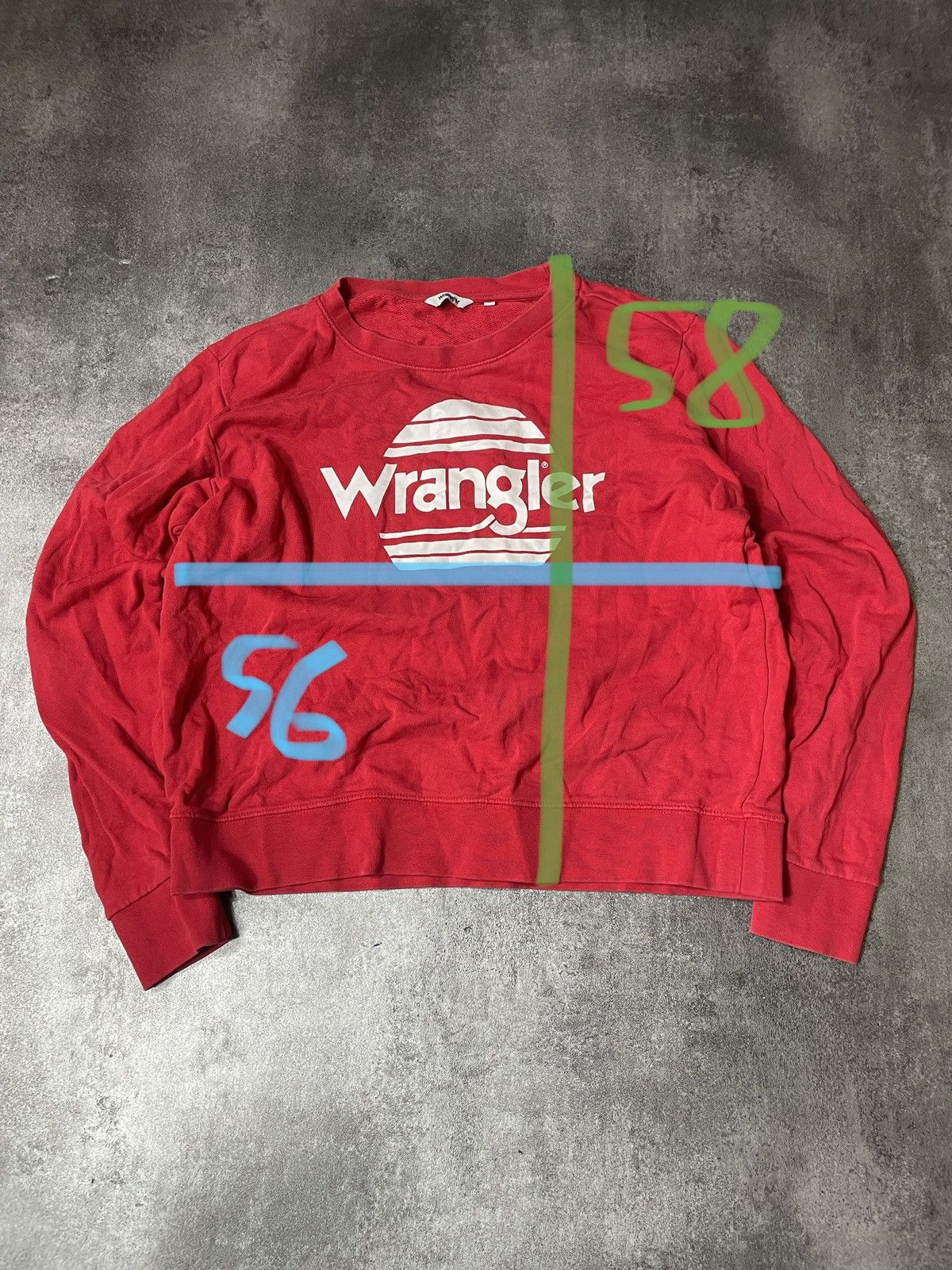 Vintage Wrangler Sweatshirt Big Logo Spellout Streetwear Solid Size M / US 6-8 / IT 42-44 - 9 Thumbnail