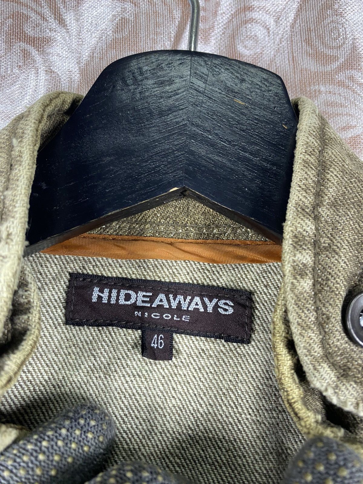 Nicole Club Hideaways Nicole Vintage Denim Jacket Olive Brown Workwear Size US S / EU 44-46 / 1 - 10 Thumbnail