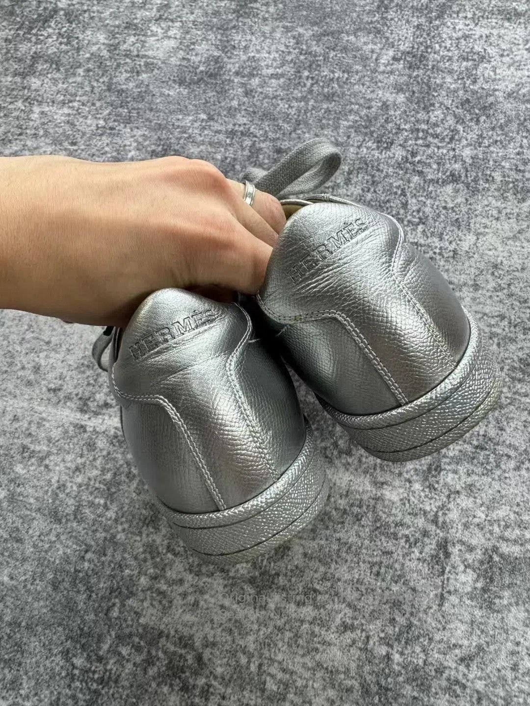 Hermes Hermes Silver Sneakers. Size US 5.5 / IT 35.5 - 5 Thumbnail