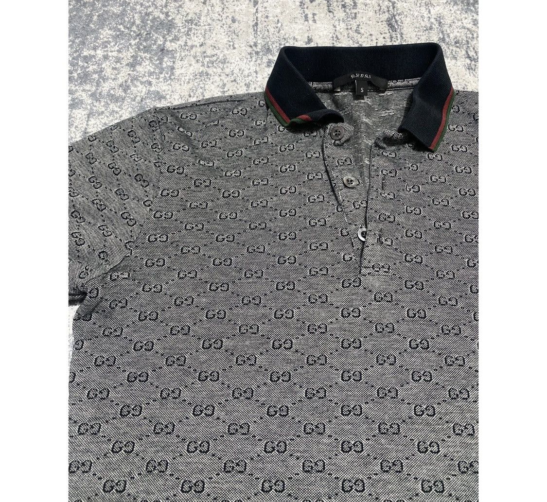 Gucci Vintage luxury gucci gg drip monogram polo shirt Size US S / EU 44-46 / 1 - 5 Thumbnail