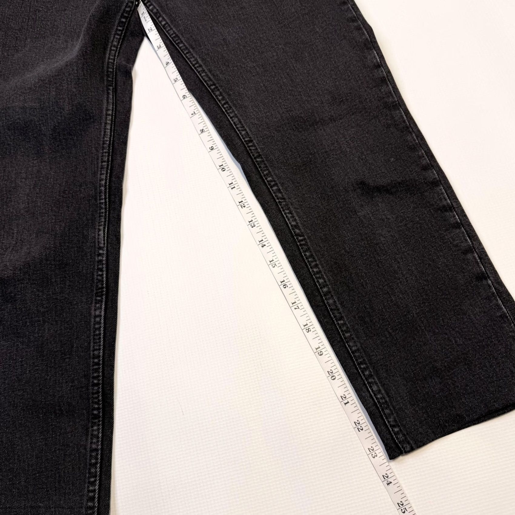 Zara Zara Jeans Womens 6 Black Straight High Rise Charcoal Wash Denim Eco Cotton Size 28" / US 6 / IT 42 - 4 Thumbnail