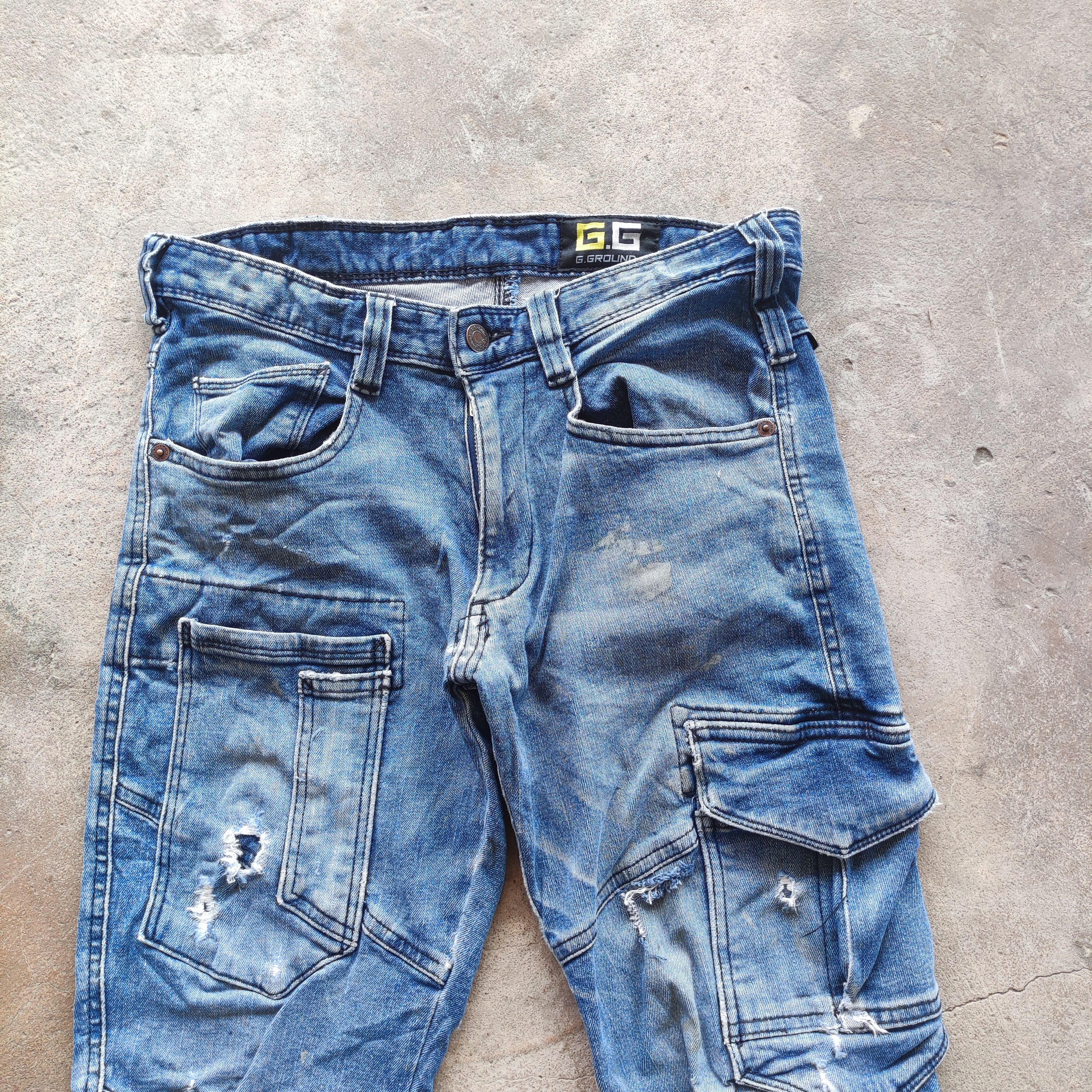 Japanese Brand Vintage Japanese Brand Jeans 7 Pocket Tactical Cargo Pants Size US 30 / EU 46 - 3 Thumbnail
