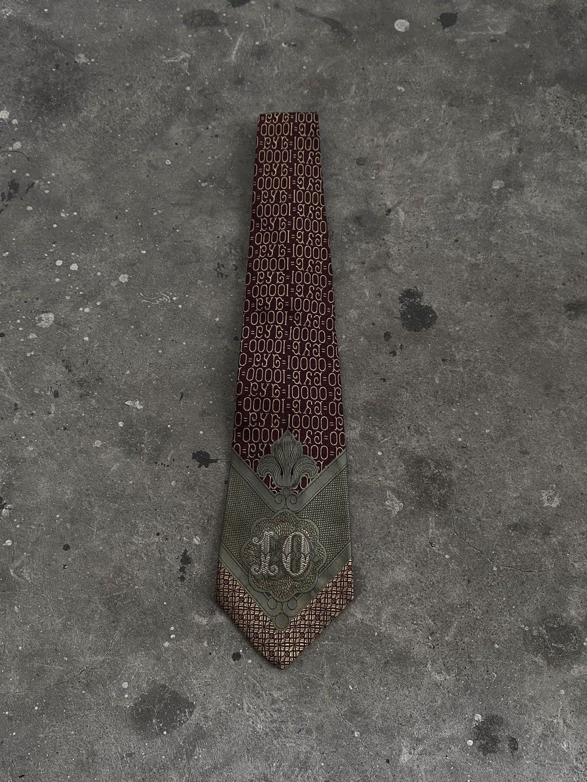 Jean Paul Gaultier Jean Paul Gaultier Money Printed Tie Size ONE SIZE - 1 Thumbnail