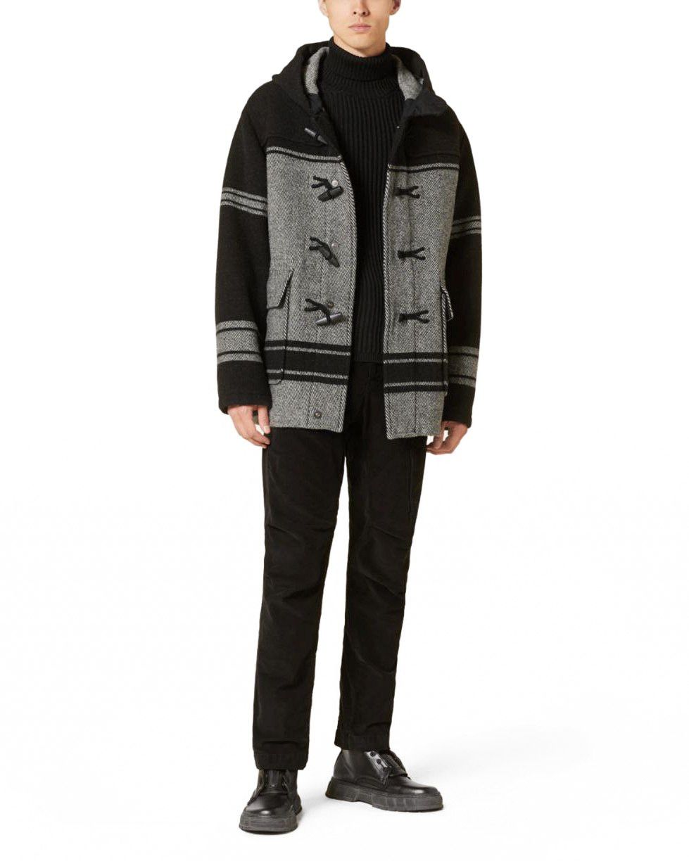 C.P. Company C.P. COMPANY Duffel Jacquard Striped Woolen Coat Size US M / EU 48-50 / 2 - 3 Thumbnail