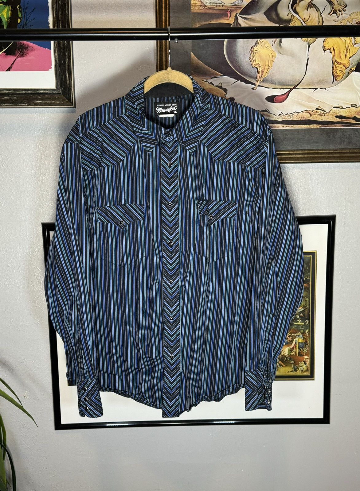 Vintage × Wrangler Vintage wrangler Western Wear shirt Size US XL / EU 56 / 4 - 1 Thumbnail