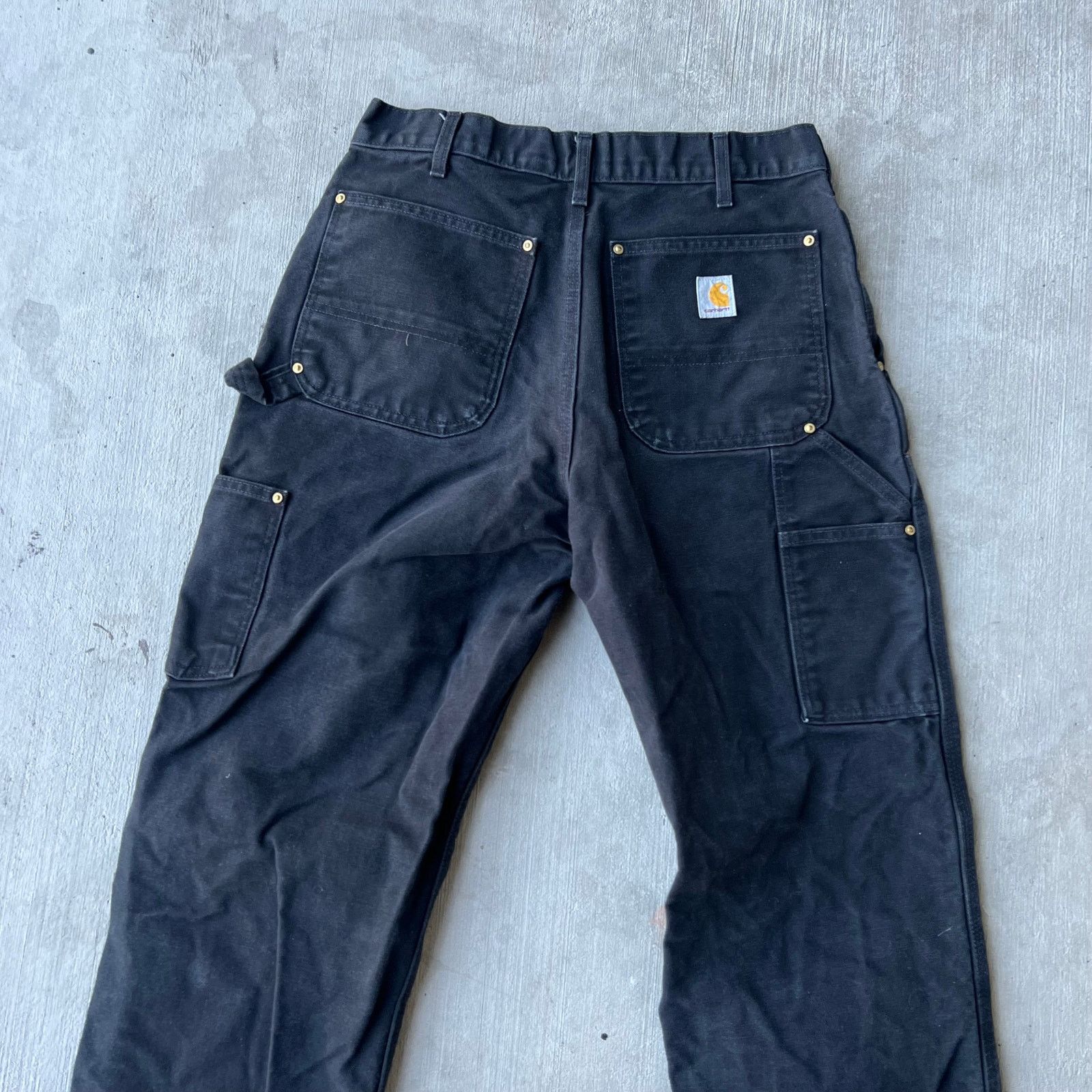 Carhartt × Vintage Carhartt black double knee work wear carpenter pants Size US 31 - 5 Thumbnail